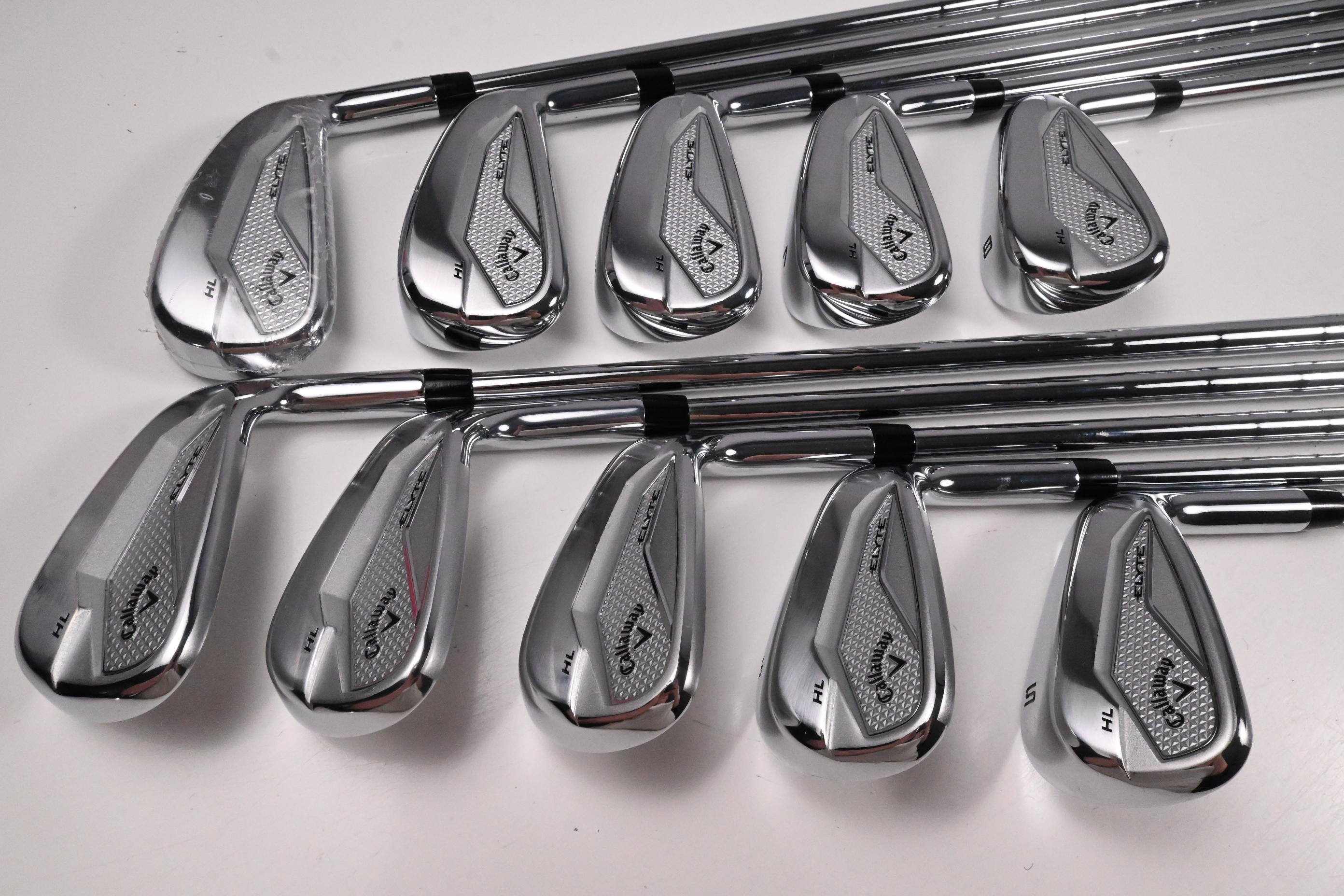 Callaway Elyte HL Irons / 4-PW+AW+GW+SW / Stiff Flex KBS Tour Lite Shafts