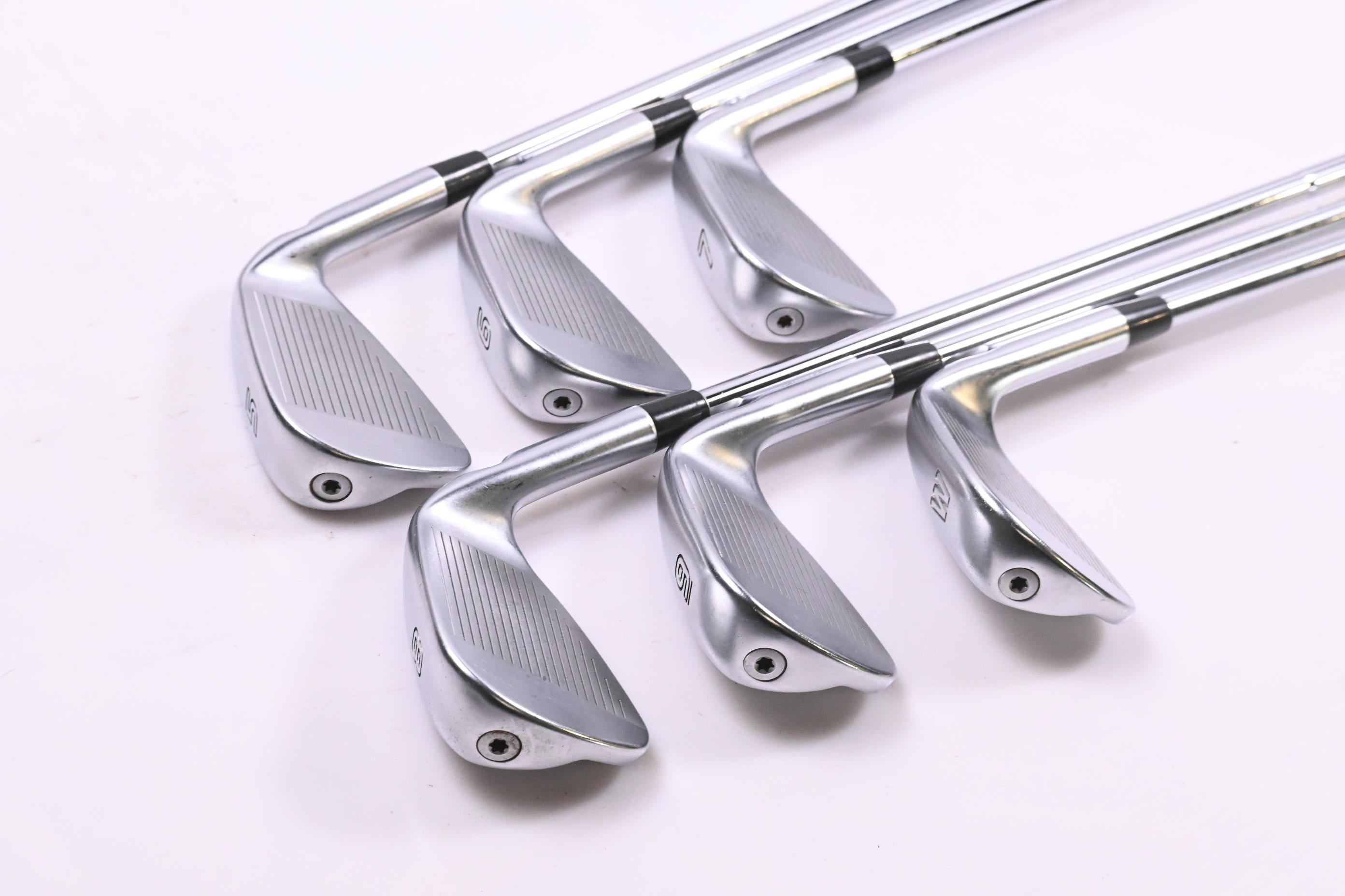 Left Hand Ping i525 Irons / 5-PW / Black Dot / Regular Flex Elevate MPH 95
