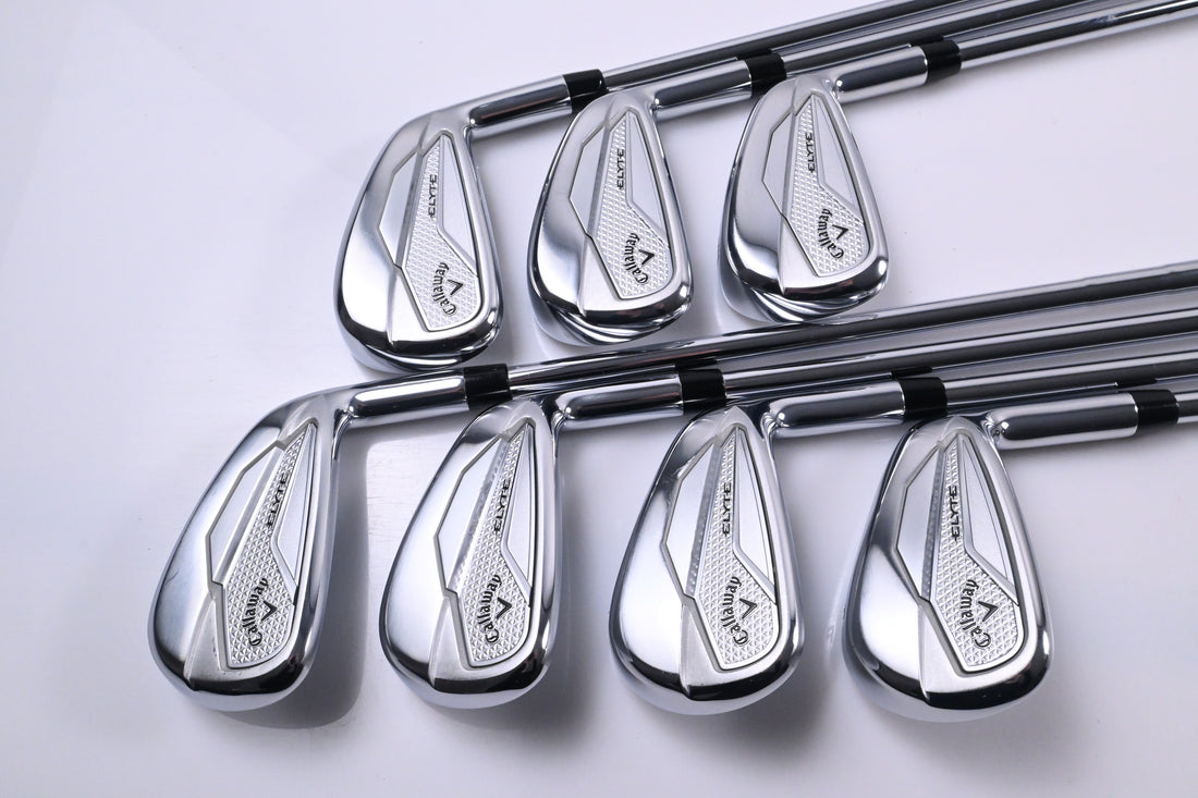 Callaway Elyte Irons / 4-PW / Stiff Flex Vector 90 Shafts