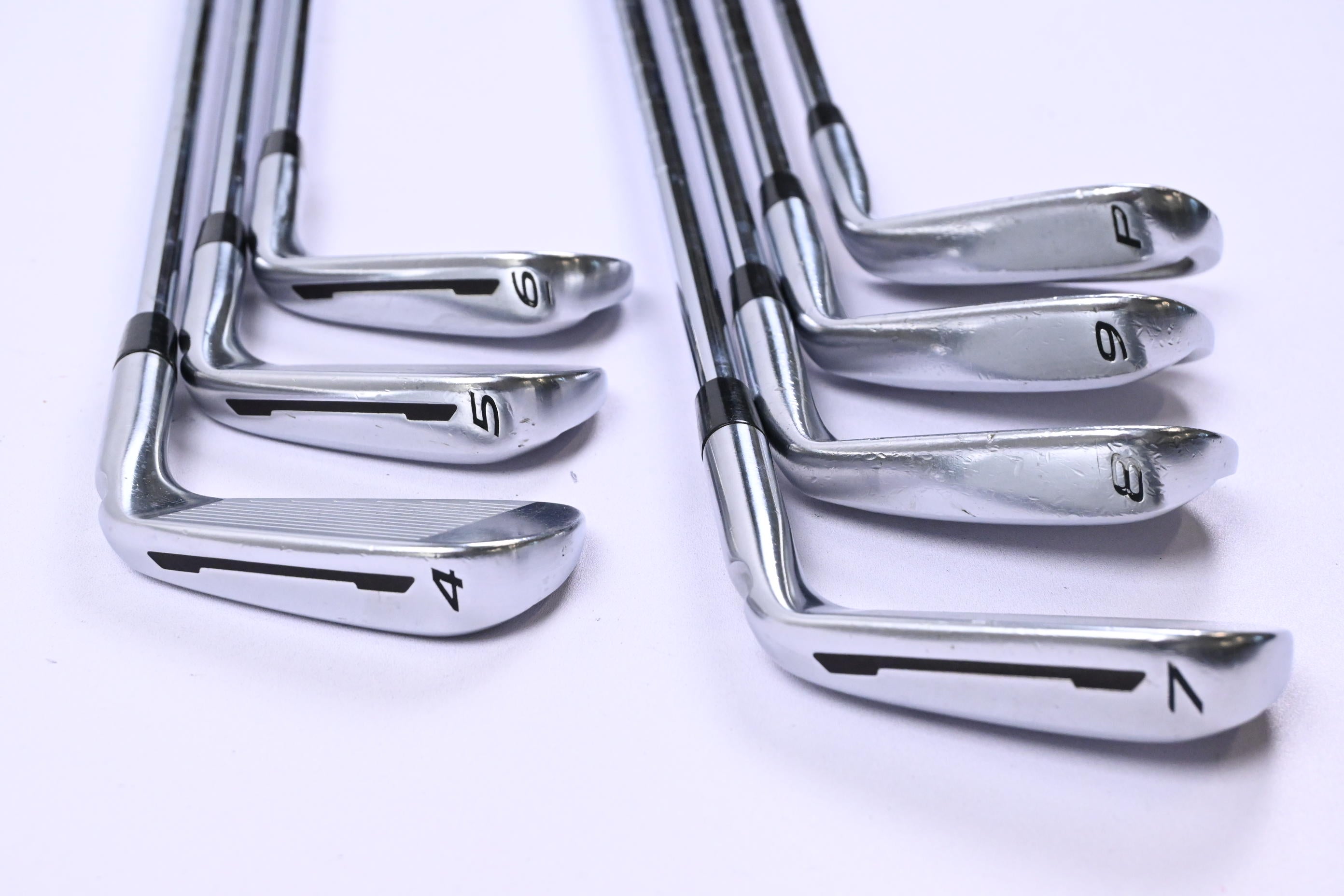 Left Hand Taylormade Tour Preferred MC 2014 Irons / 4-PW / Regular Flex KBS Tour