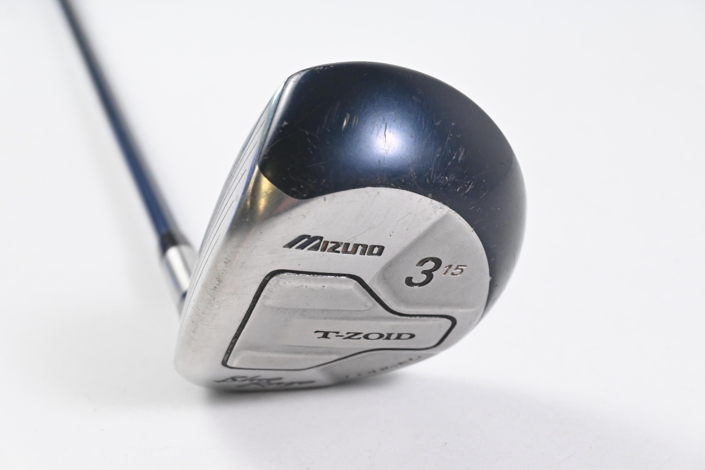 Left Hand Mizuno Blue Rage #3 Wood / 15 Degree / Stiff Flex Exsar Platinum Shaft