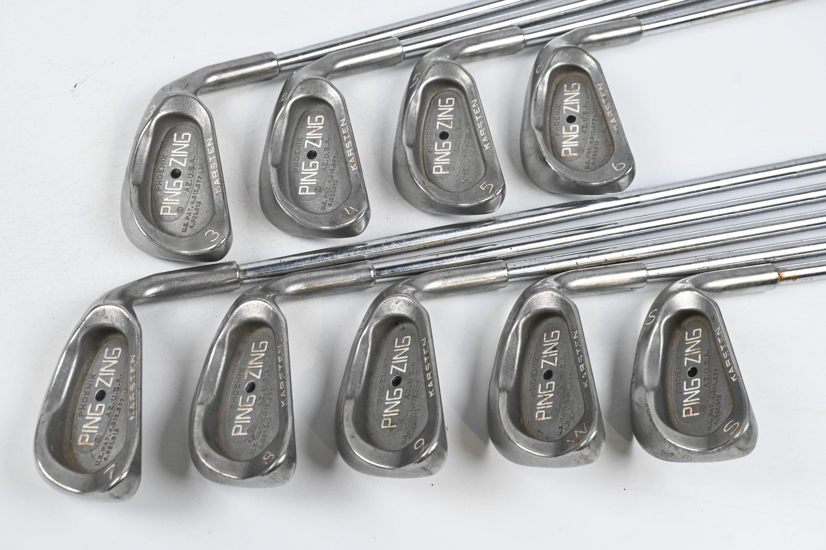 Ping Zing Irons / 3-PW+SW / Black Dot / Regular Flex Ping Karsten Shafts