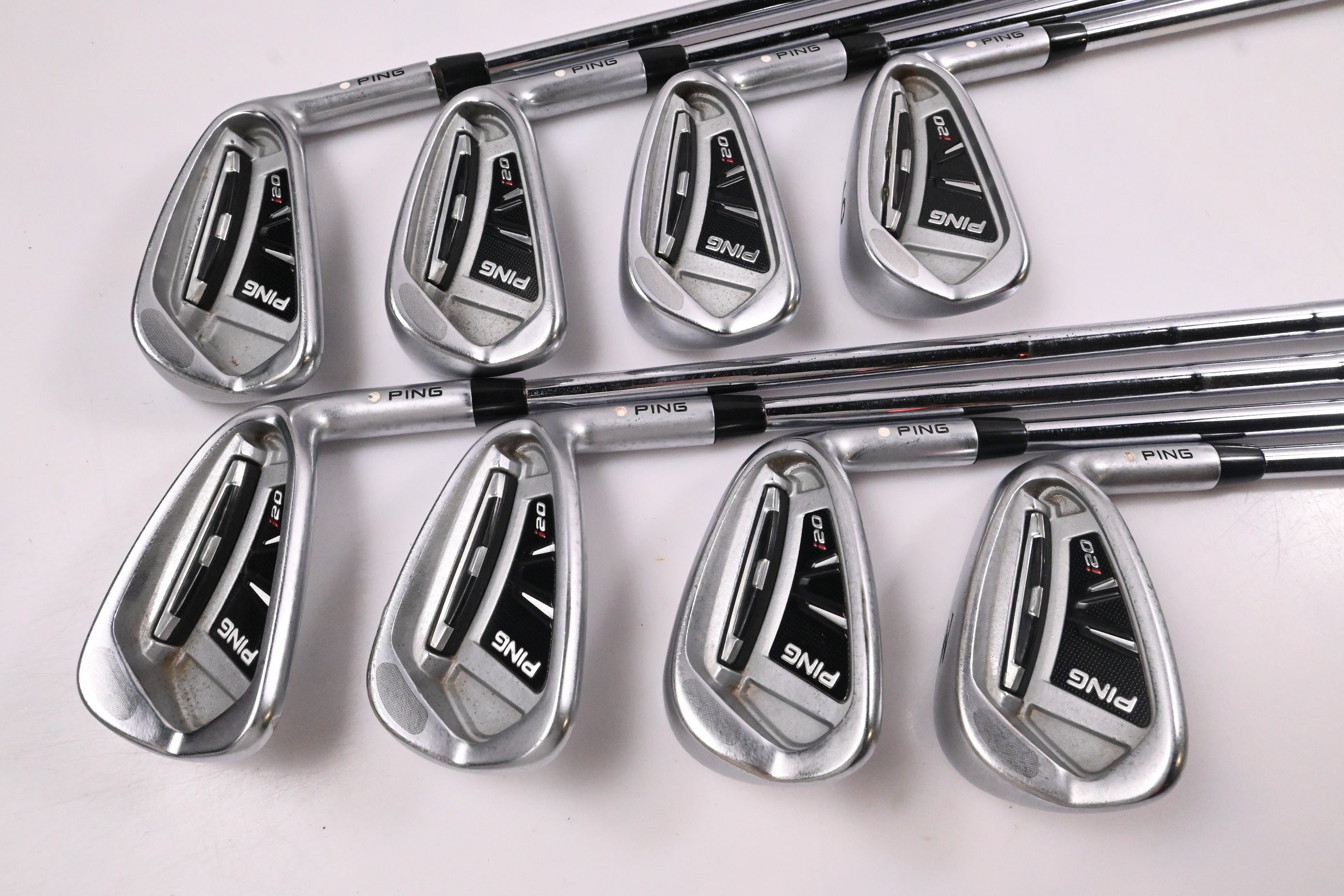 Ping i20 Irons / 3-PW / White Dot / X-Flex Dynamic Gold X100 Shafts