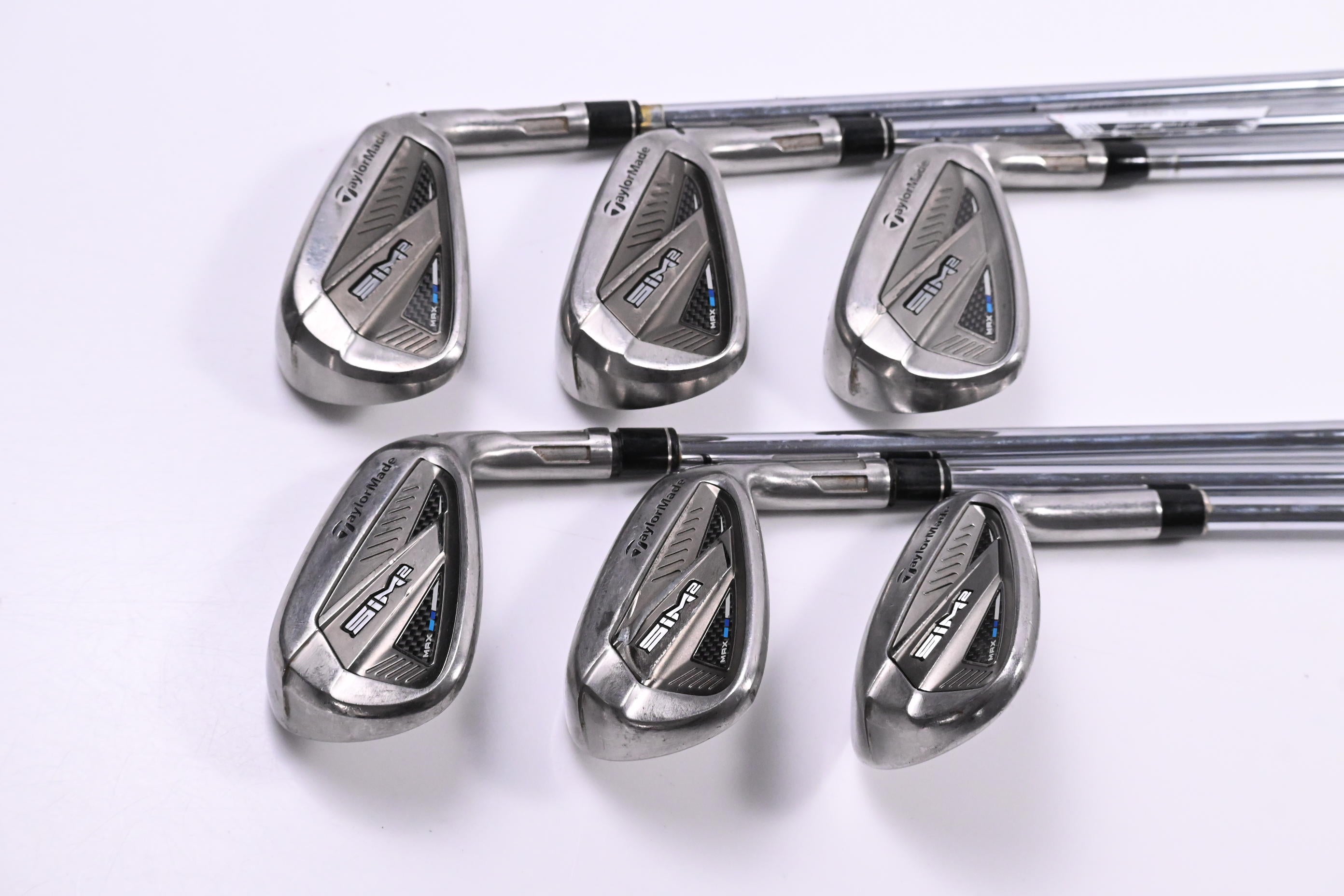 Taylormade SIM2 Max Irons / 6-PW+SW / Stiff Flex KBS MAX MT 85 Shafts