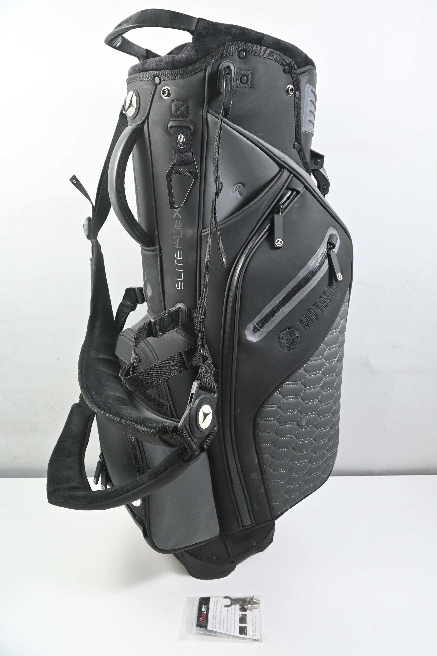 Motocaddy Elite Flex Stand Bag / 14-Way Divider / Black, Grey