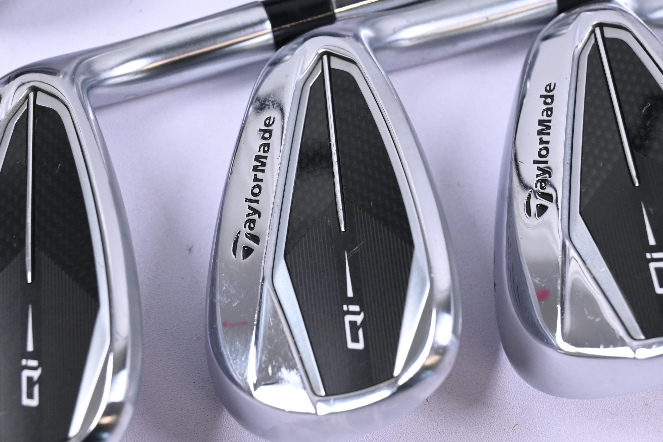 Taylormade Qi Irons / 5-PW+GW+LW / Stiff Flex KBS Max MT 85 Shafts