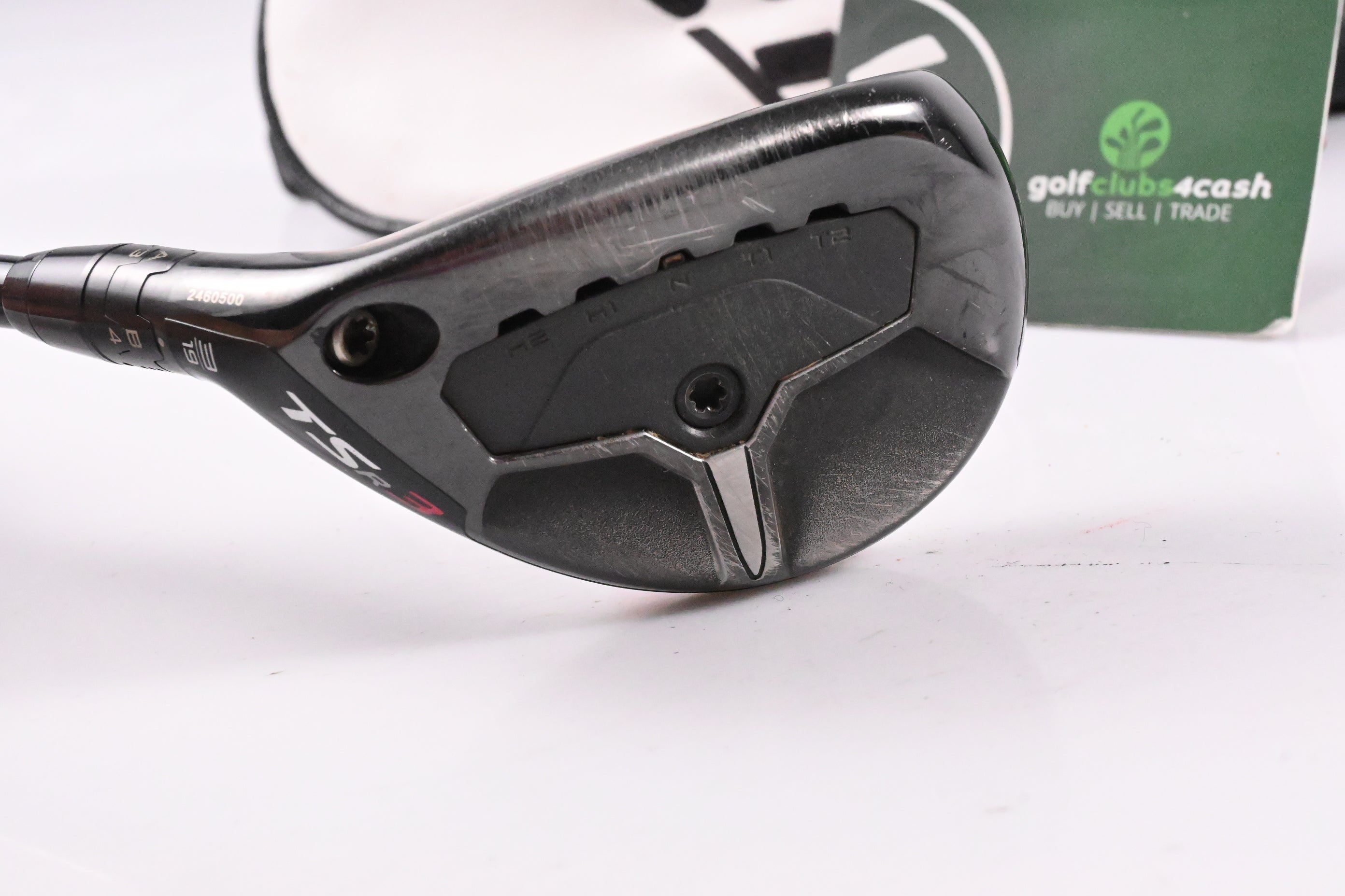 Left Hand Titleist TSR3 #3 Hybrid / 19 Degree / X-Flex HZRDUS Smoke RDX Black 80