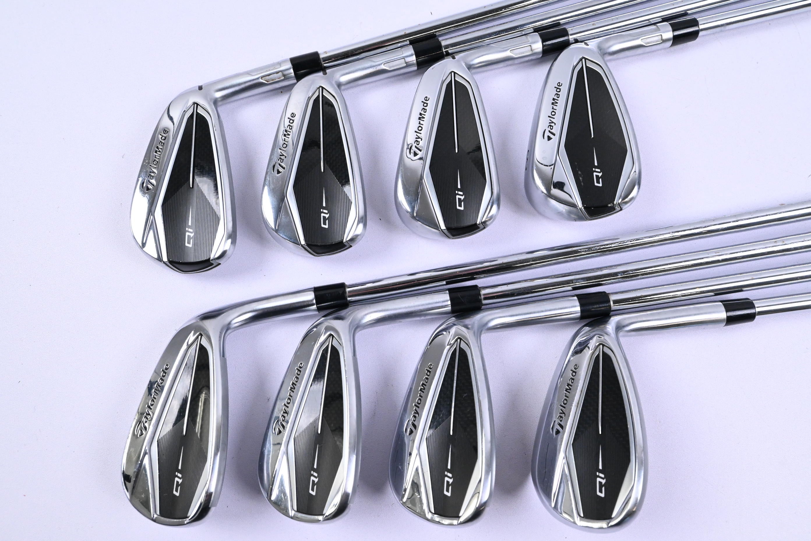 Taylormade Qi Irons / 5-PW+GW+LW / Stiff Flex KBS Max MT 85 Shafts