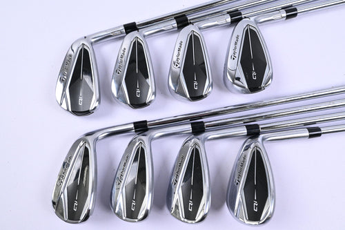 Taylormade Qi Irons / 5-PW+GW+LW / Stiff Flex KBS Max MT 85 Shafts