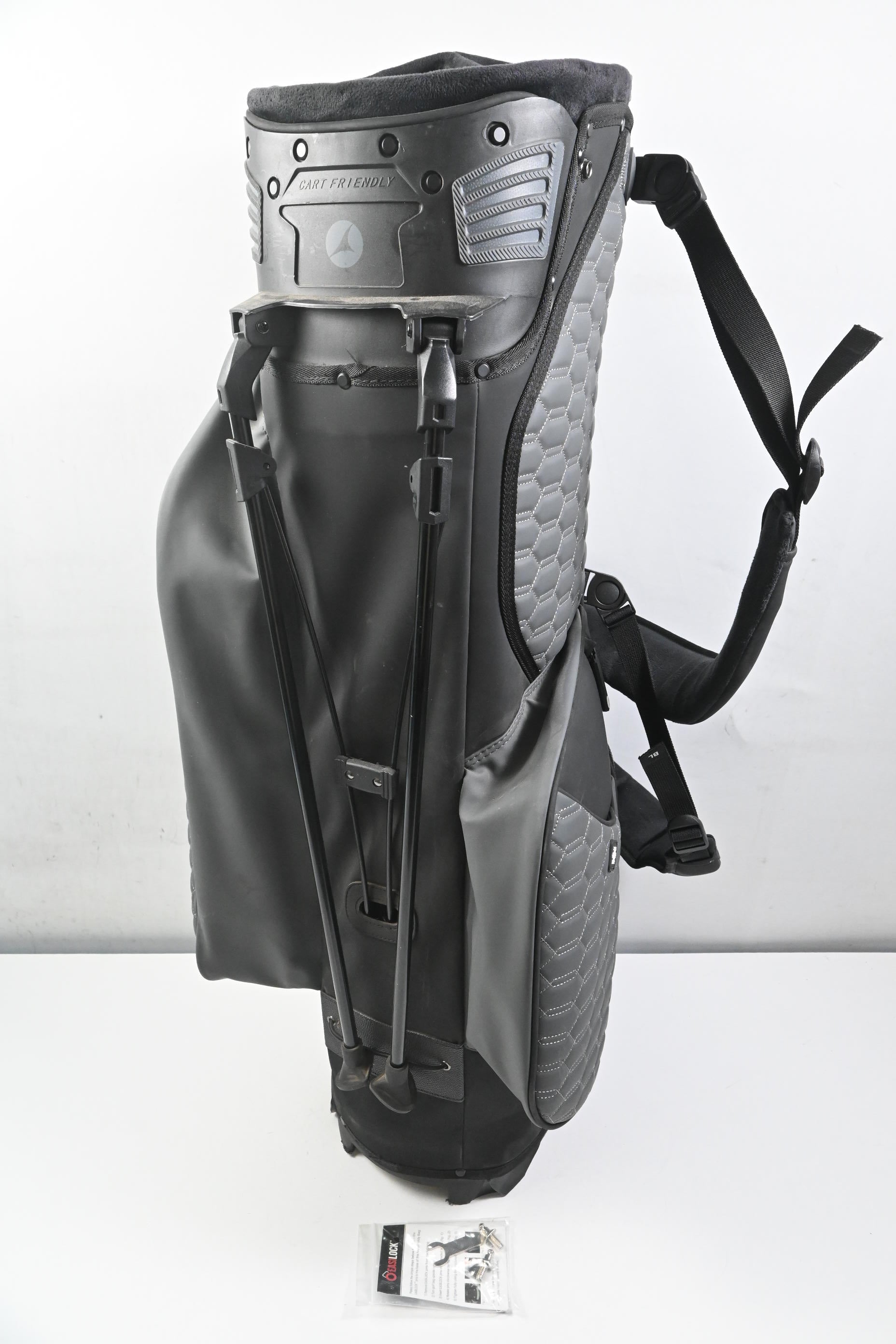 Motocaddy Elite Flex Stand Bag / 14-Way Divider / Black, Grey