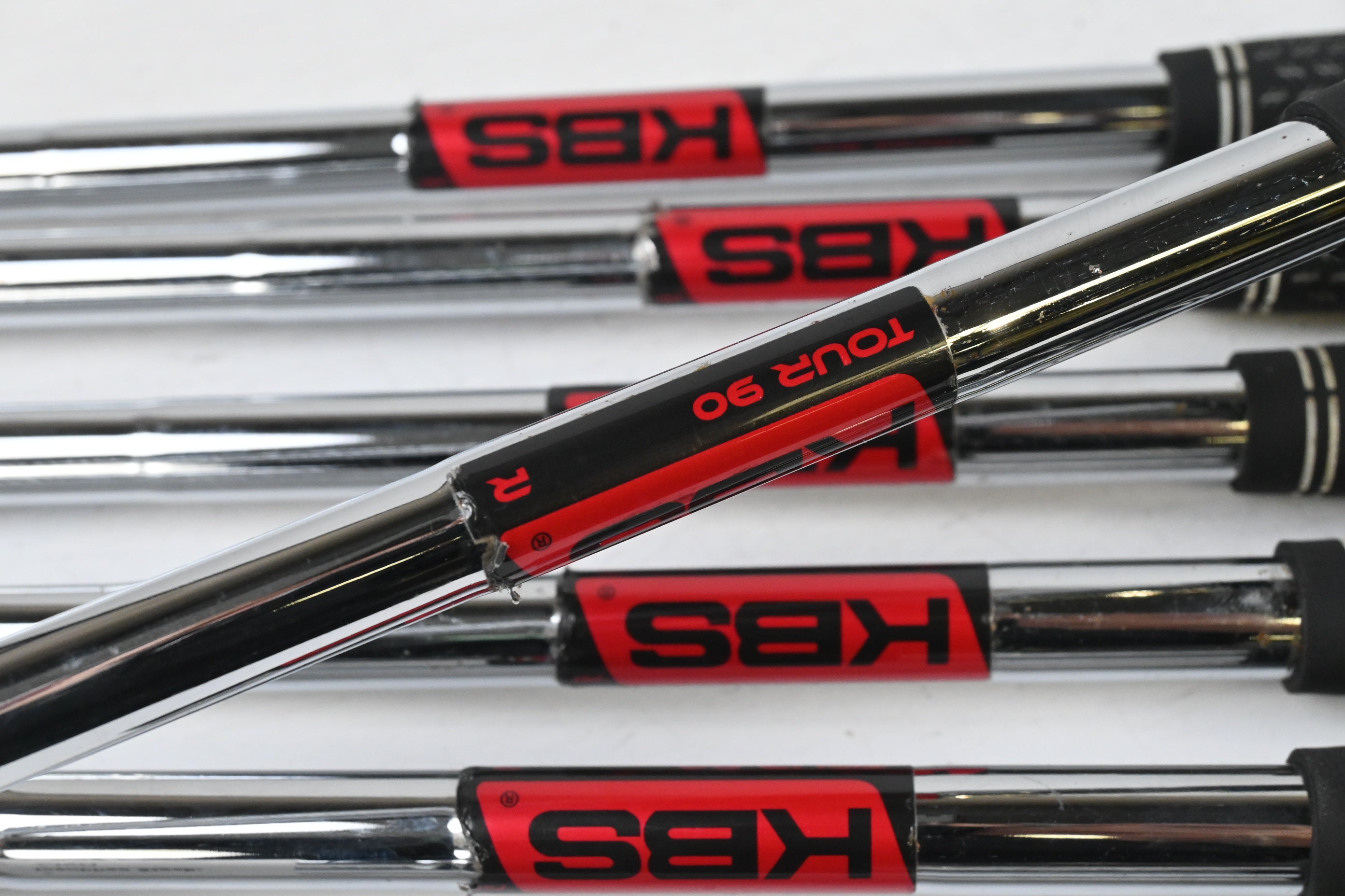 Cobra King F9 Irons / 5-PW+GW / Regular Flex KBS Tour 90 Shafts