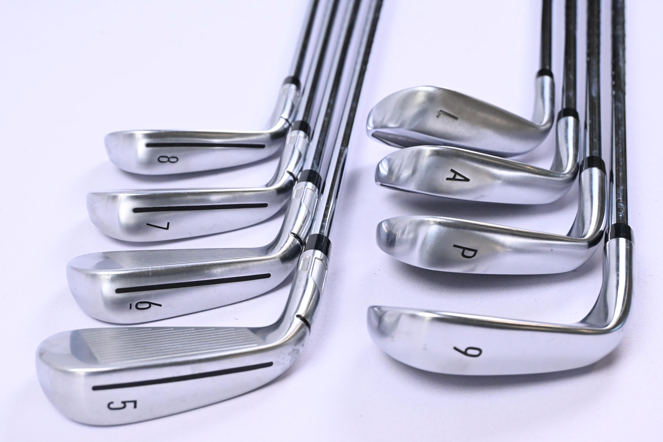 Taylormade Qi Irons / 5-PW+GW+LW / Stiff Flex KBS Max MT 85 Shafts