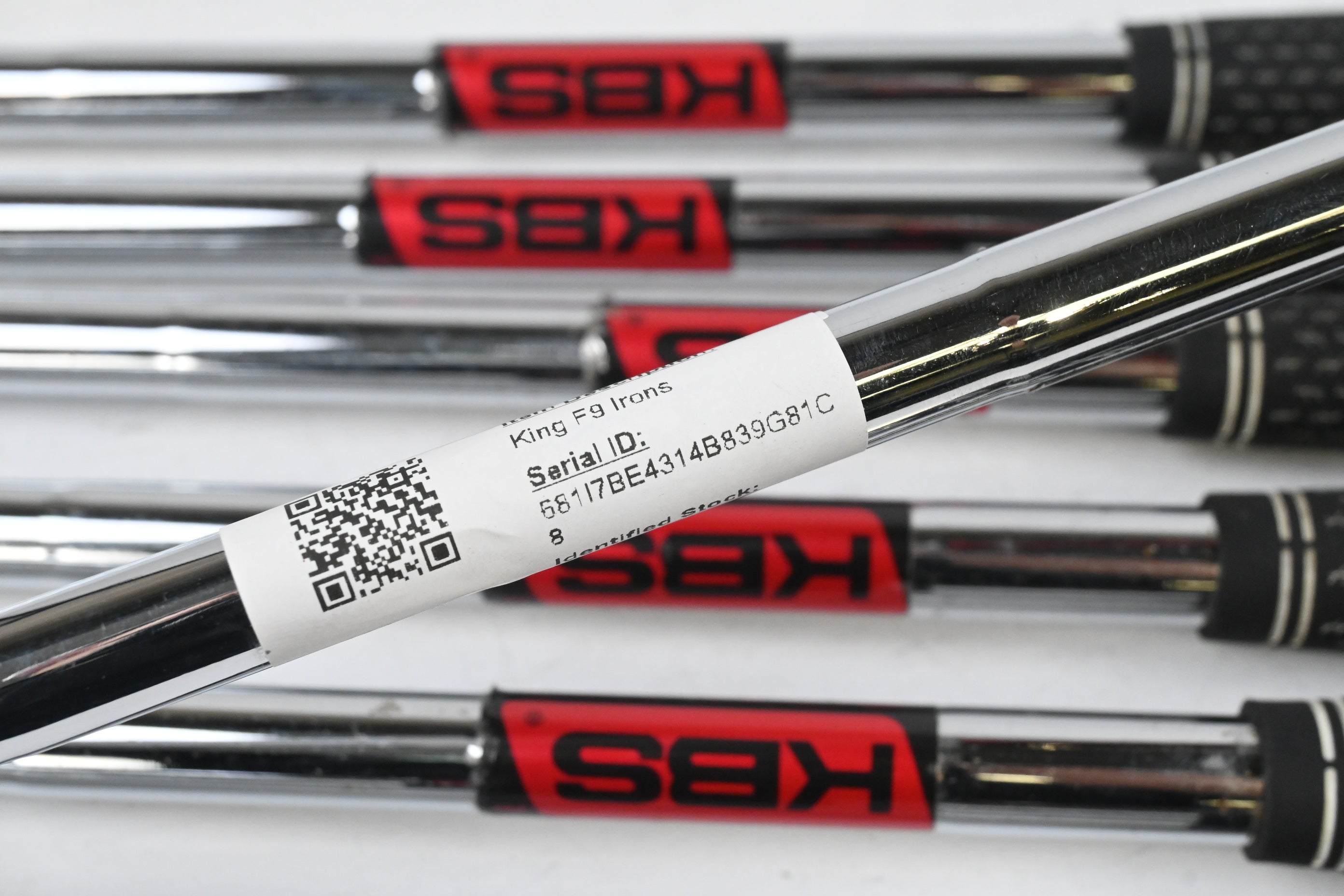 Cobra King F9 Irons / 5-PW+GW / Regular Flex KBS Tour 90 Shafts