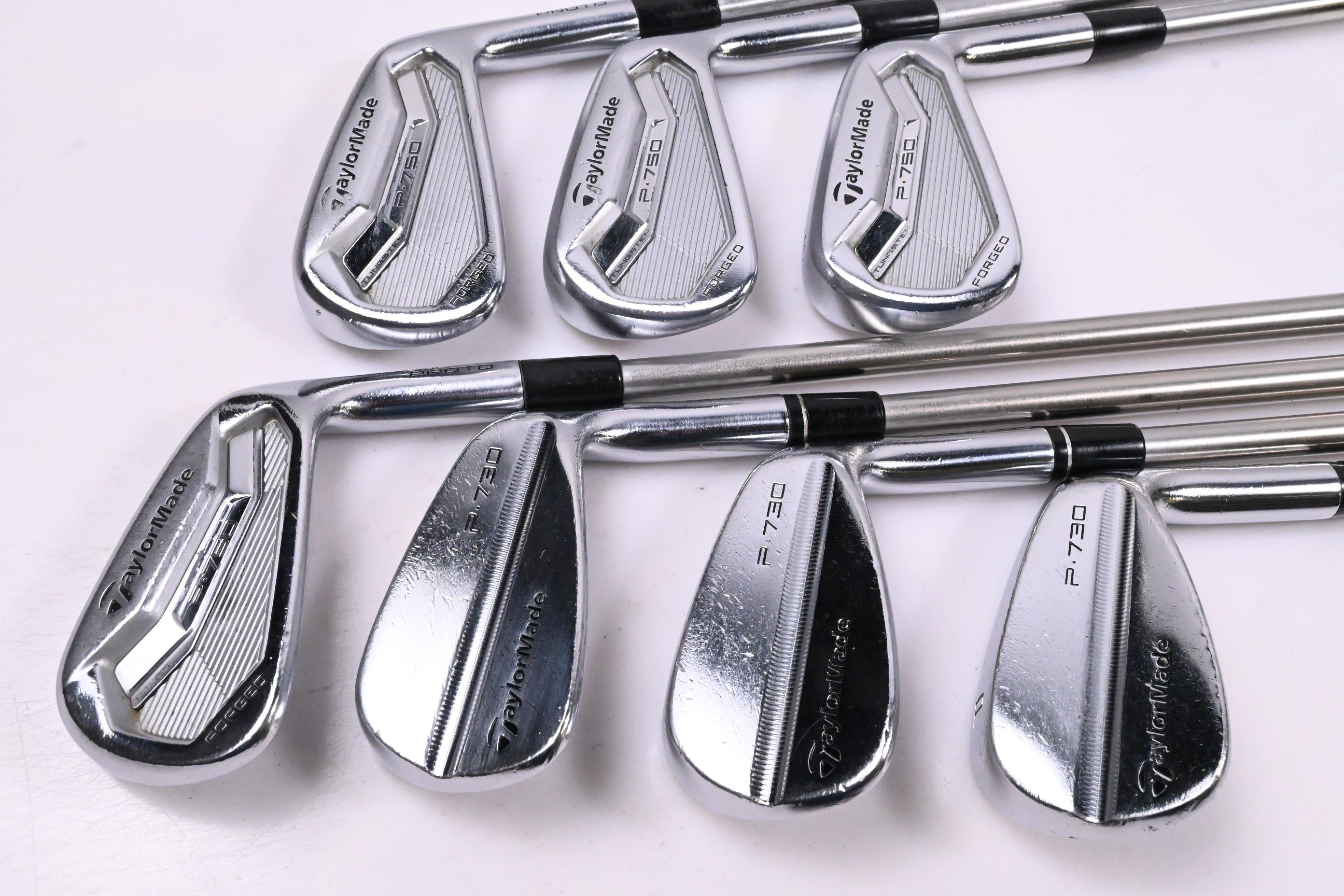 Taylormade P750 Irons / 4-PW / X-Flex KBS Tour C-Taper 130 Shafts