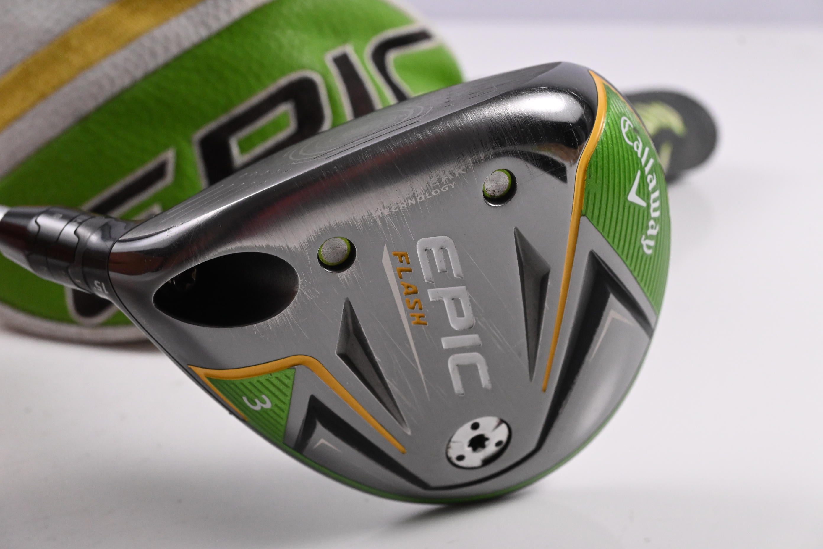 Callaway Epic Flash #3 Wood / 15 Degree / Regular Flex Evenflow Green 65 Shaft