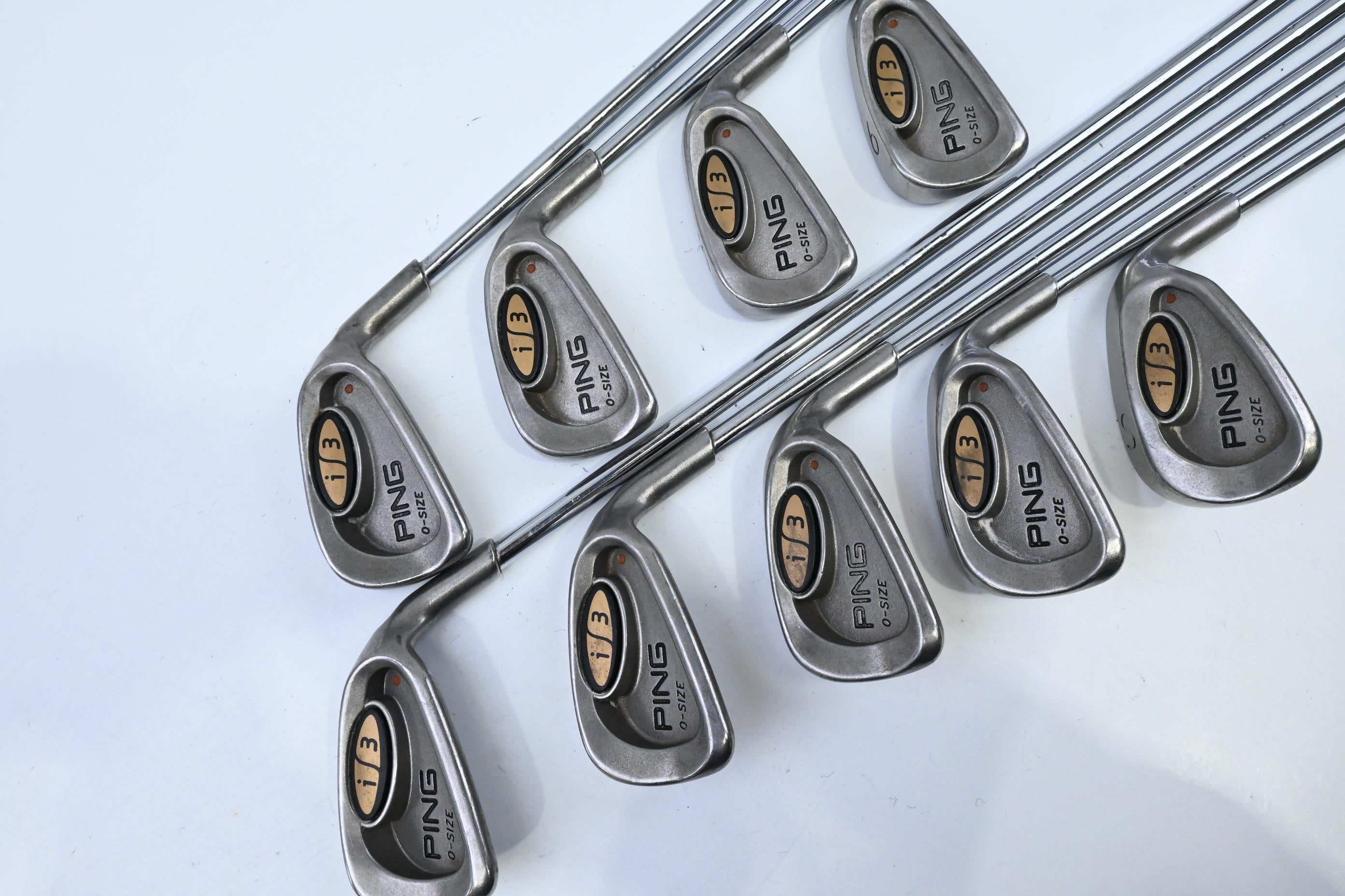 Ping i3 O-Size Irons / 3-PW+SW / Orange Dot / Regular Flex Ping Cushin Shafts