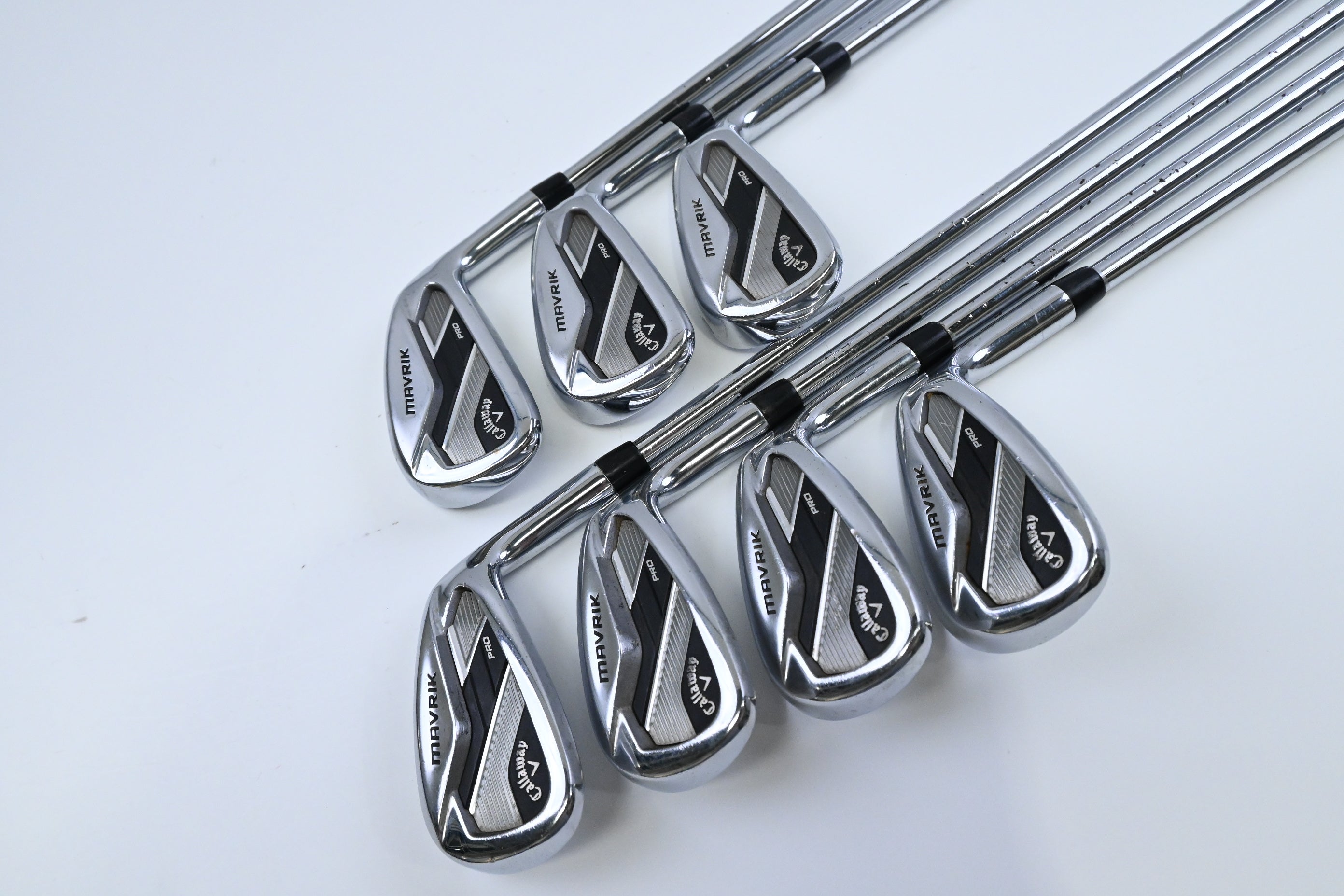 Callaway Mavrik Pro Irons / 5-PW+AW / Regular Plus Flex Project X Rifle 105