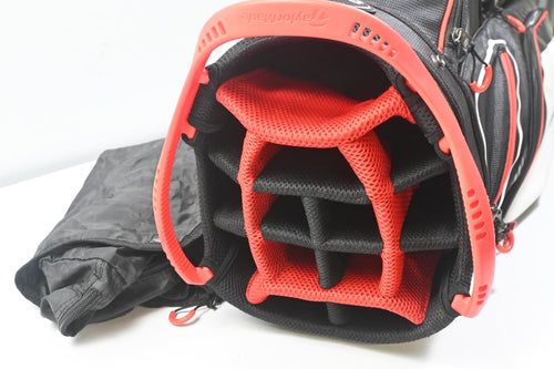 TaylorMade Cart Bag / 14-Way Divider / Black, White & Red