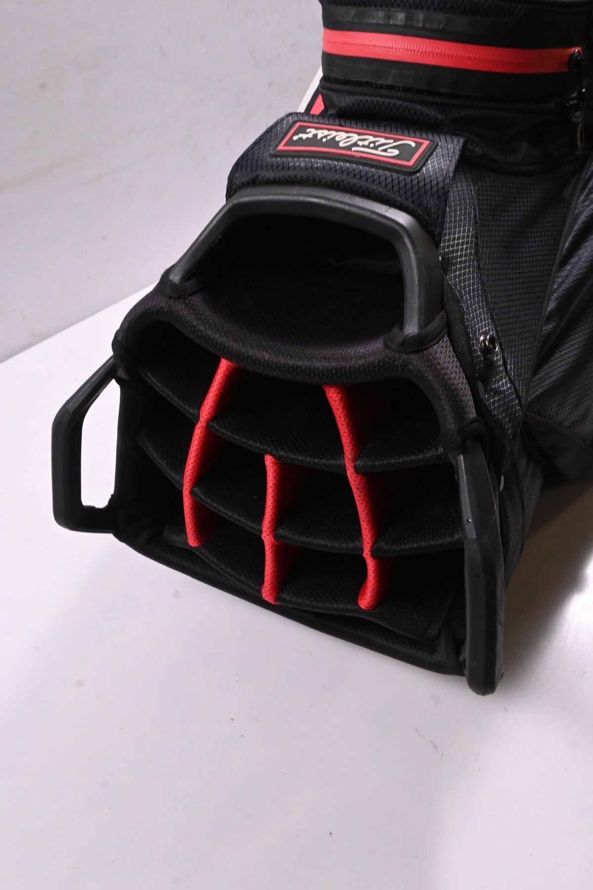 Titleist StaDry Cart Bag / 14-Way Divider / Black, White, Red