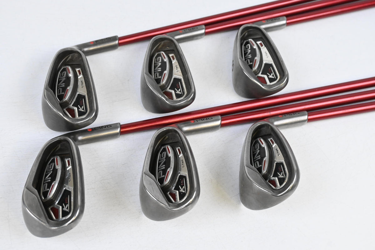 Ladies Ping K15 Irons / 6-PW+SW / Orange Dot / Ladies Flex Ping TFC 149 Shafts