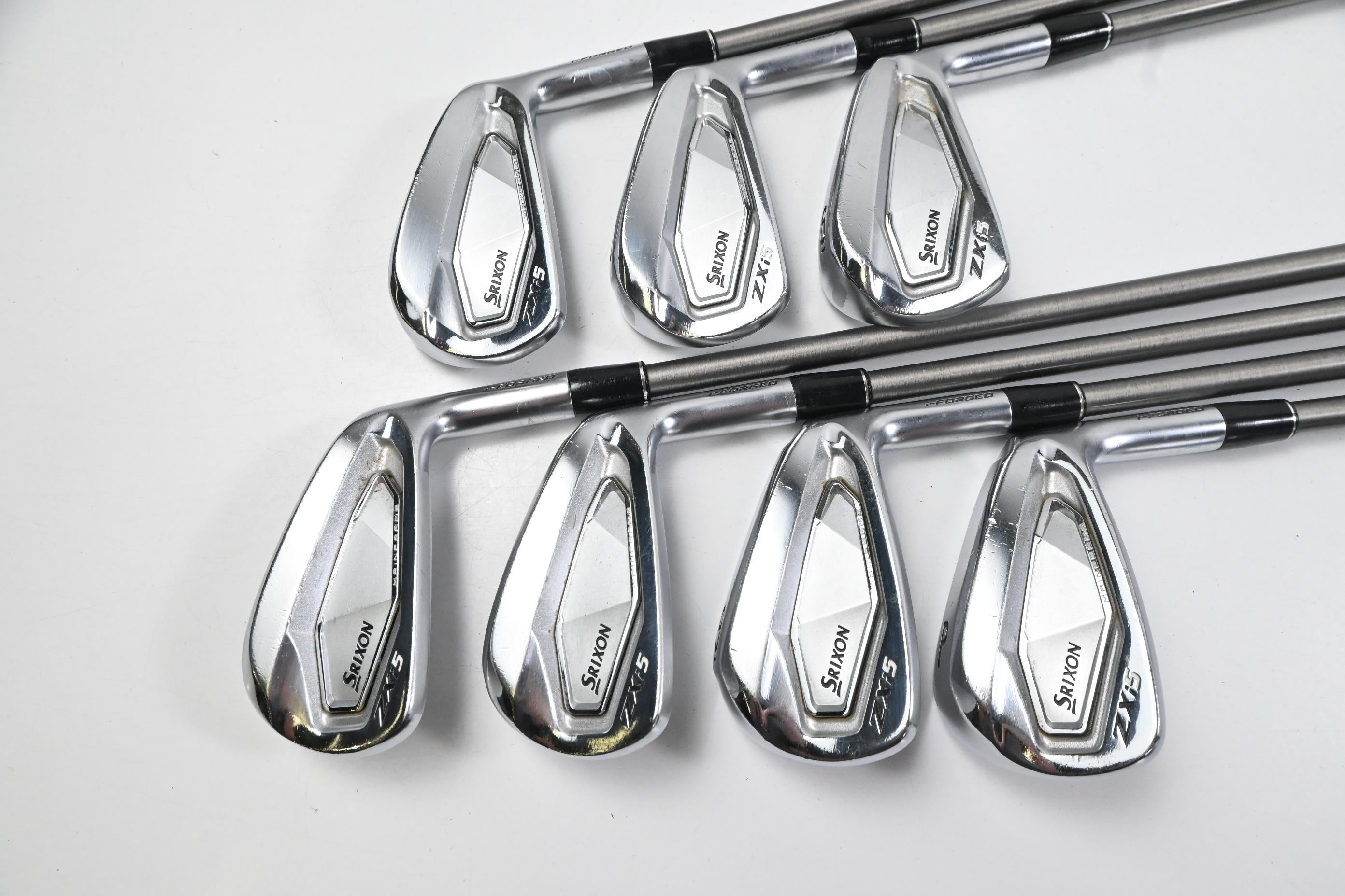 Srixon ZXi5 Irons / 4-PW / Regular Flex Aerotech SteelFiber H-Plus 55 Shafts