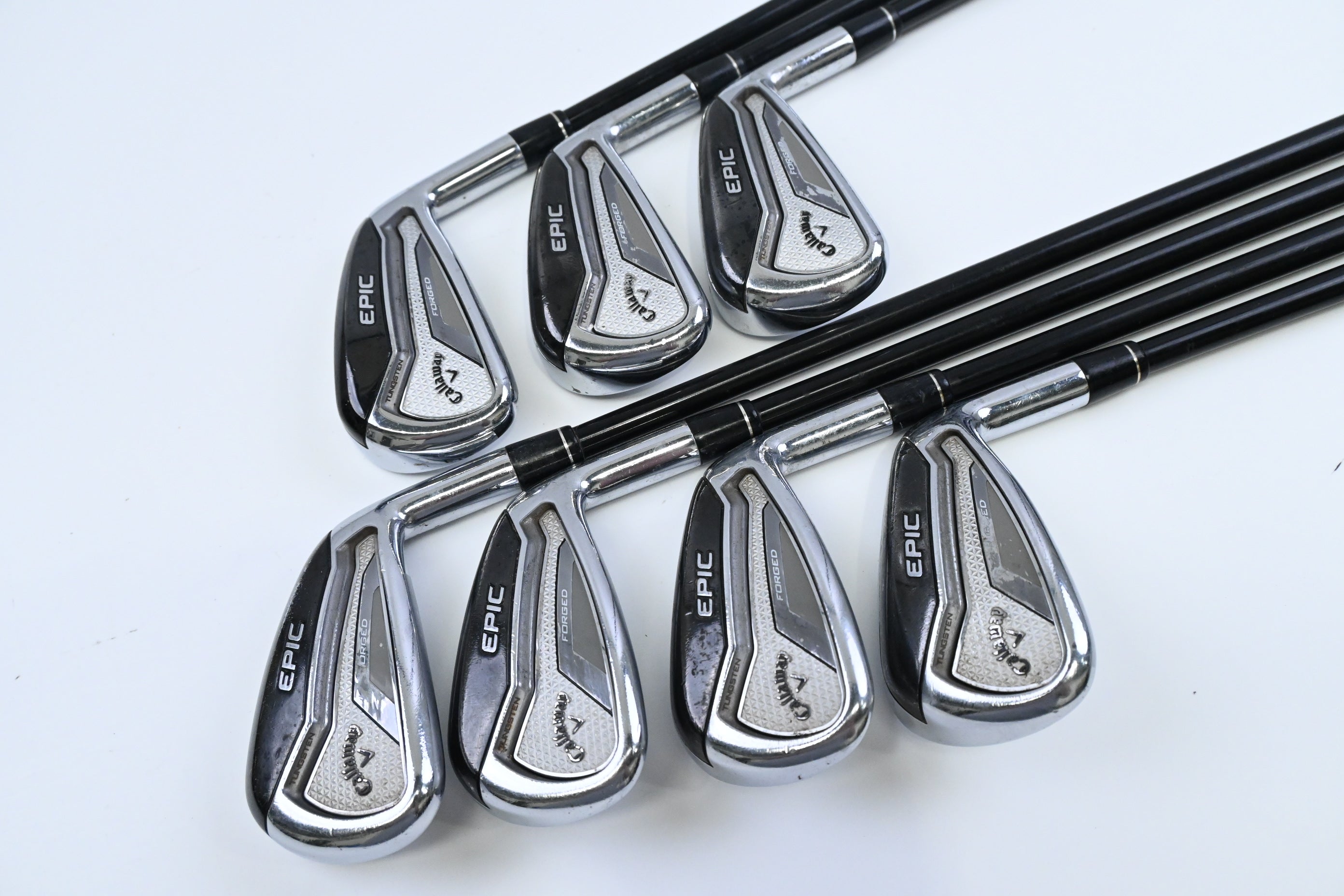 Callaway Epic Forged Irons / 4-PW / Regular Flex Tensei AV White 60 Shafts