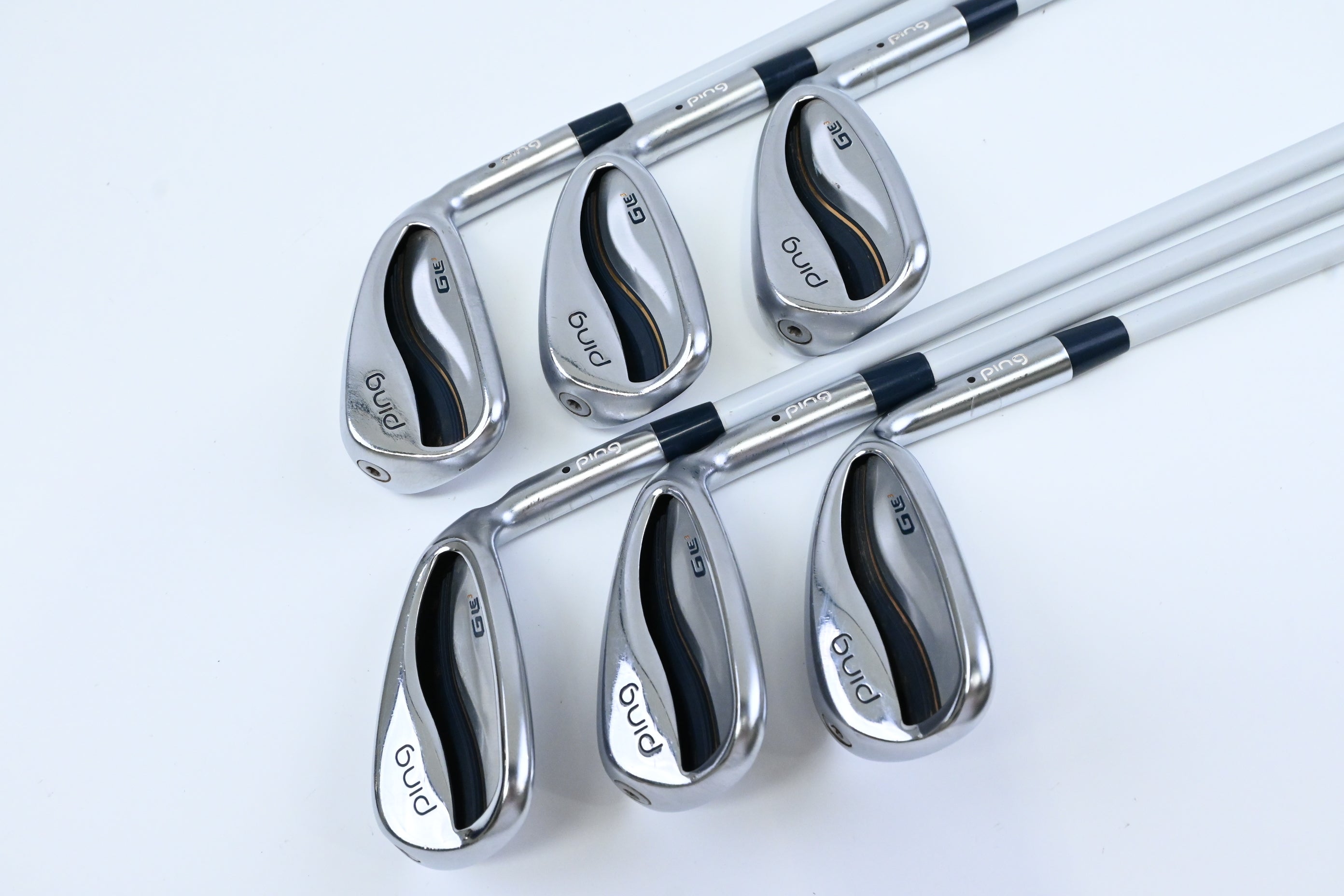 Ladies Ping G Le3 Irons / 7-PW+UW+SW / Black Dot / Ladies Flex Ping ULT 250