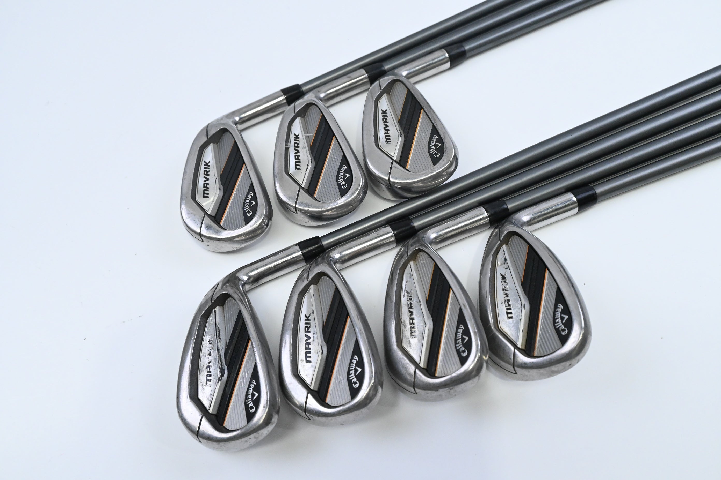 Callaway Mavrik Irons / 5-PW+AW / Senior Flex Project X Catalyst 55 Shaft