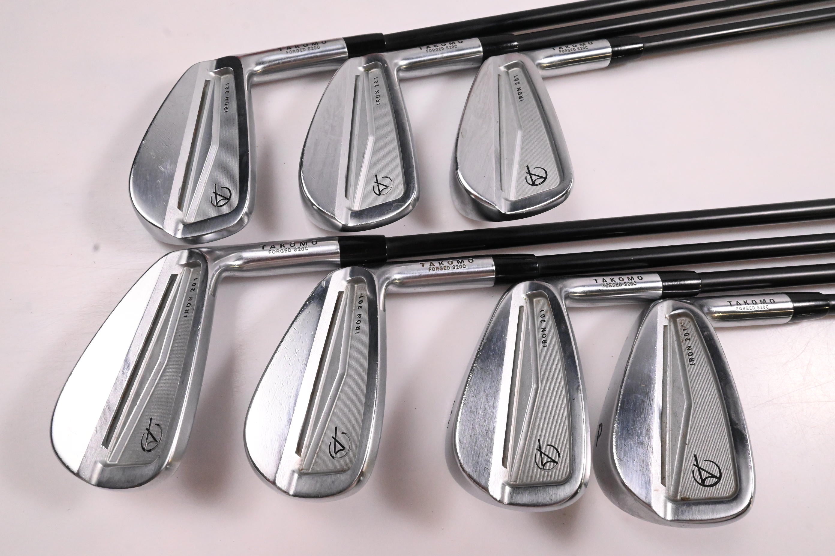 Takomo 201 Irons / 4-PW / Stiff Flex KBS PGI 80 Shafts