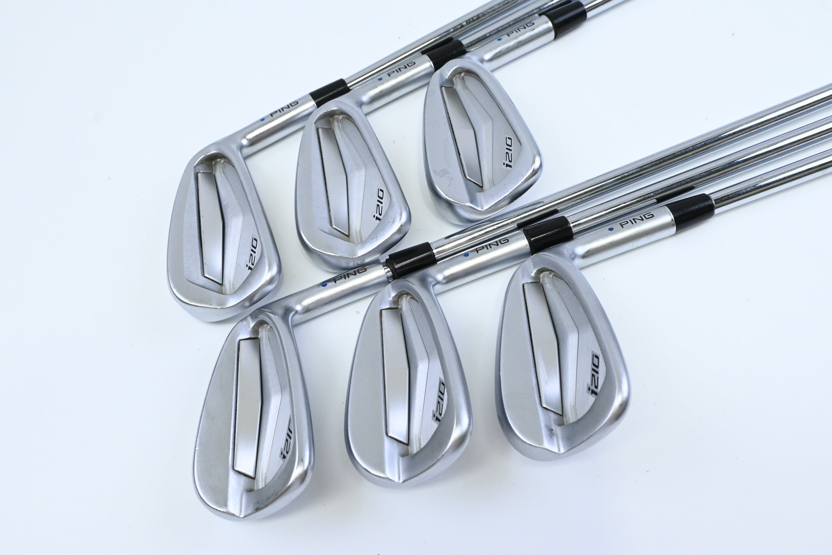 Ping i210 Irons / 5-PW / Blue Dot / Regular Flex Ping AWT 2.0 Shafts