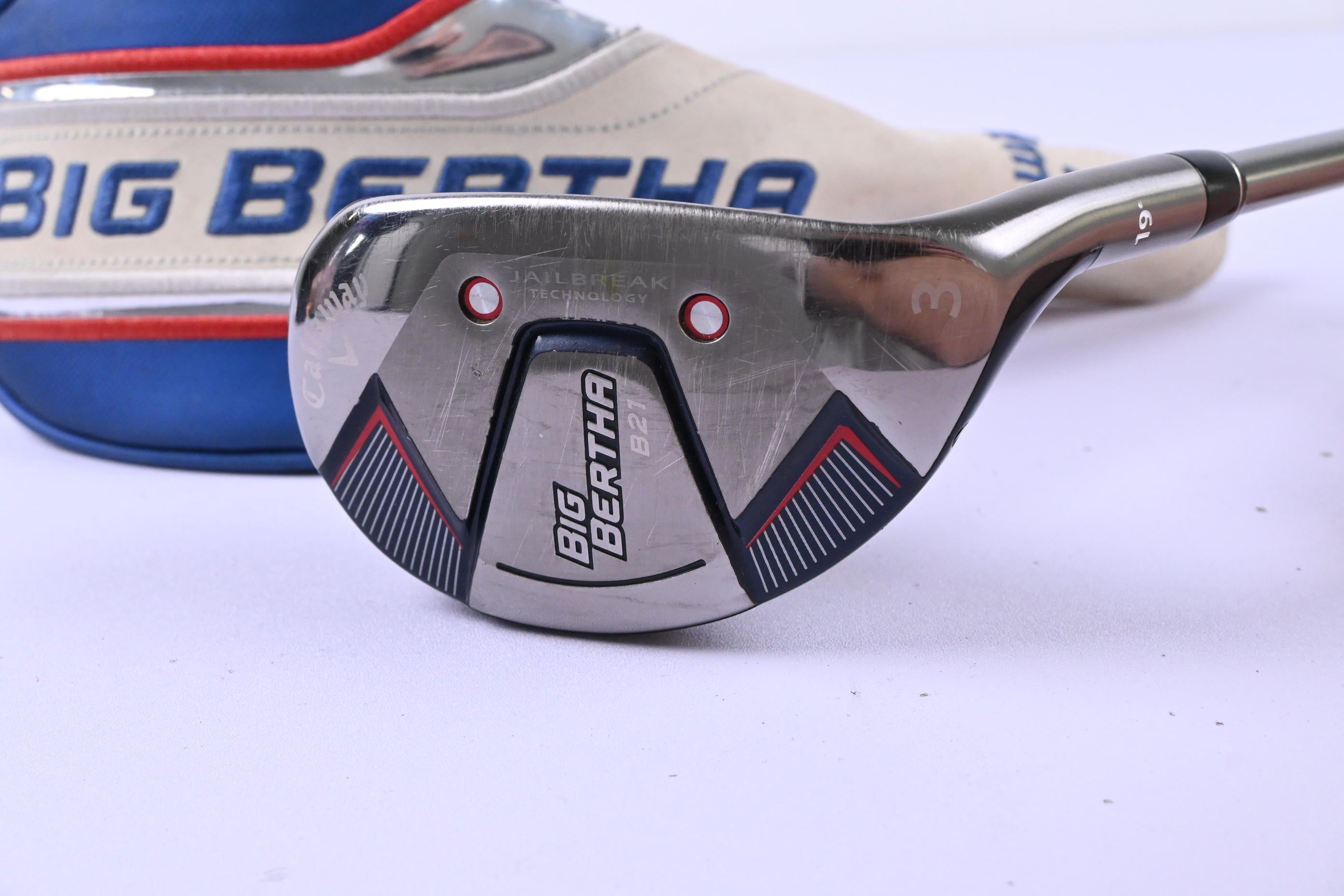 Callaway Big Bertha B21 #3 Hybrid / 19 Degree / Senior Flex Callaway RCH 65