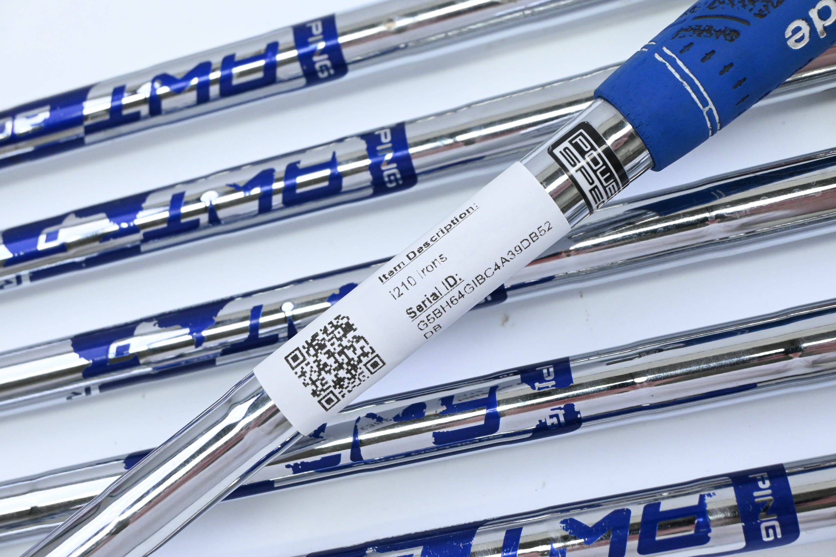 Ping i210 Irons / 5-PW / Blue Dot / Regular Flex Ping AWT 2.0 Shafts