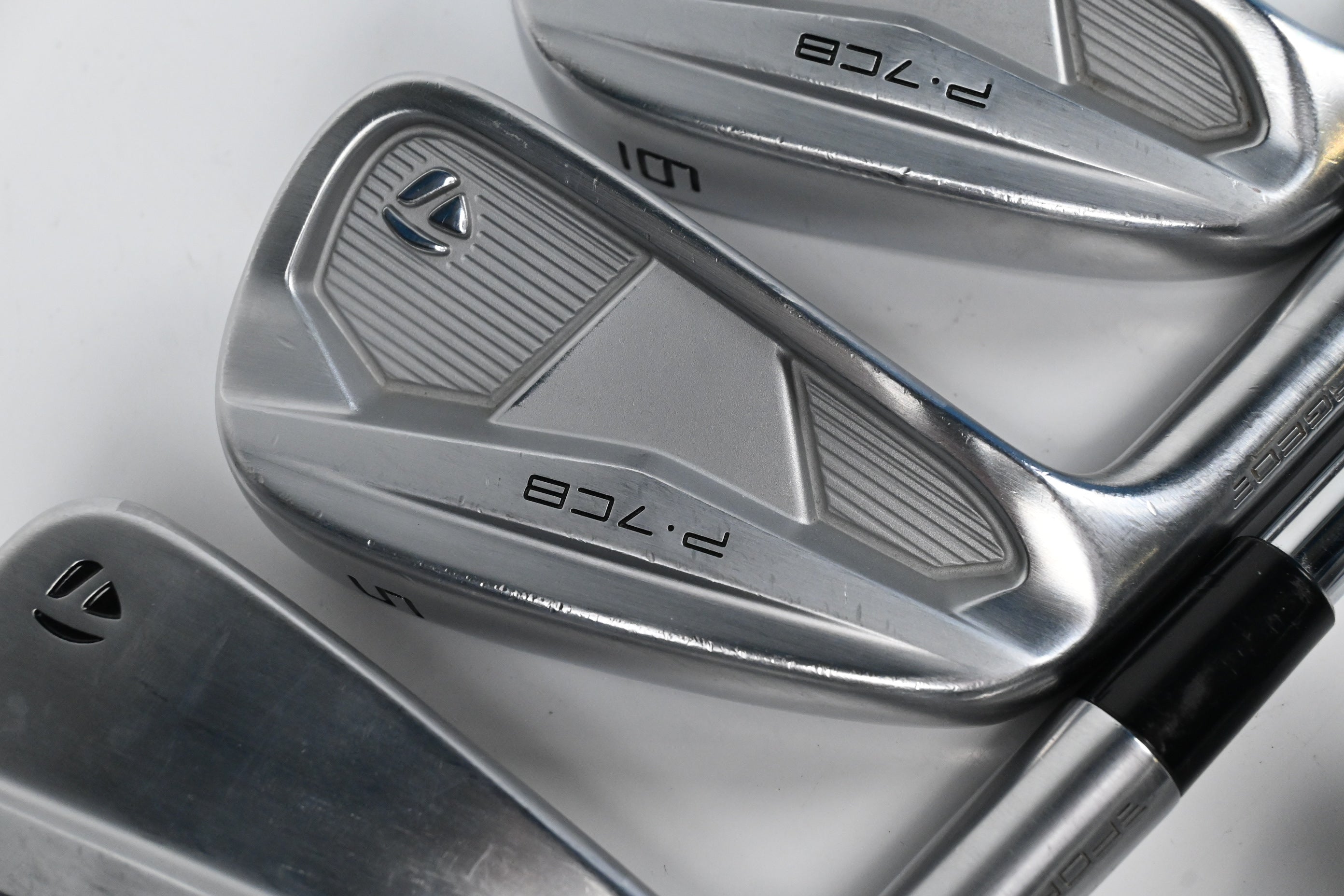 Left Hand Taylormade P.7CB Irons / 4-PW / Stiff Flex KBS Tour Shafts