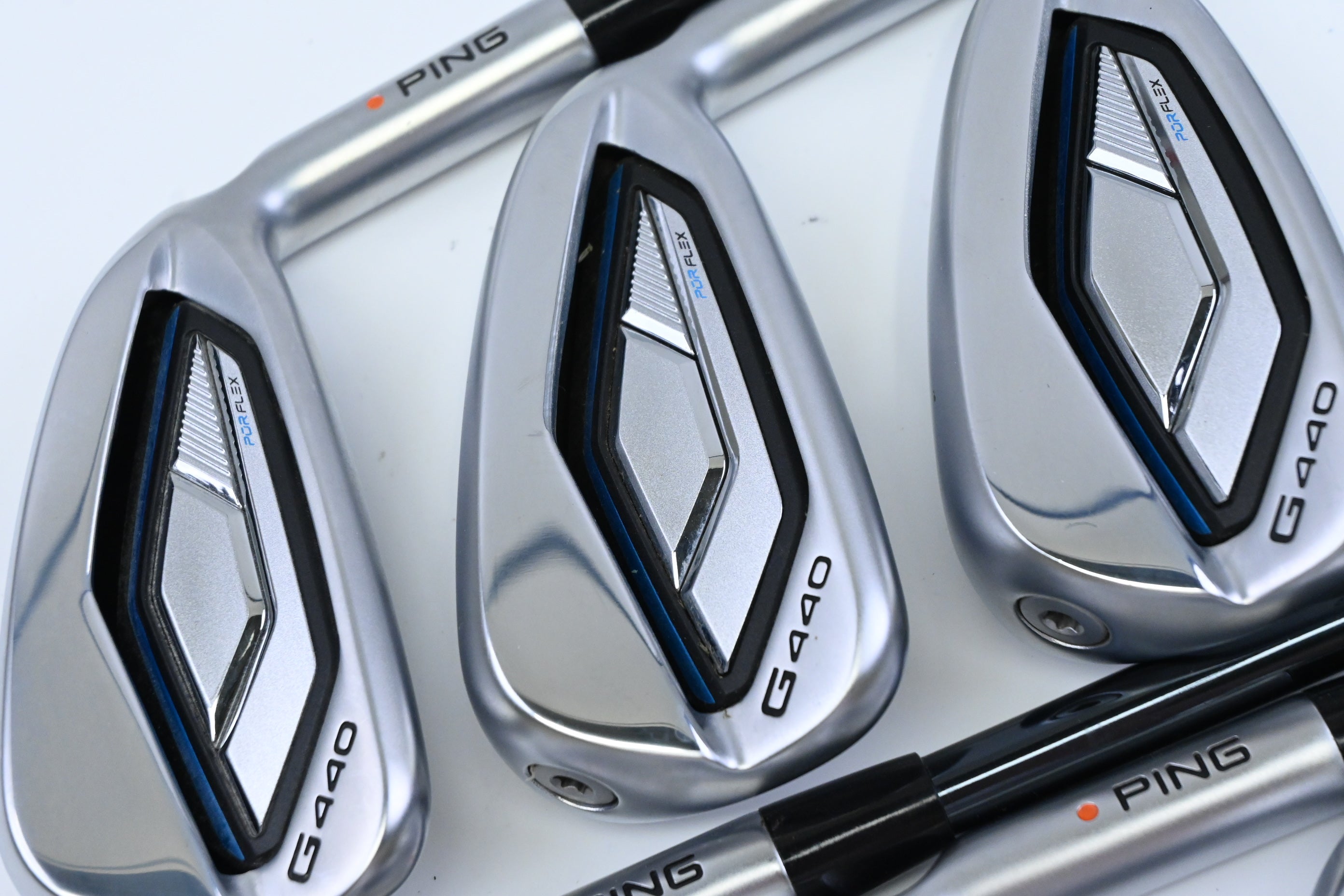 Ping G440 Irons / 6-PW+UW / Orange Dot / Senior Flex UST Recoil Dart 65 Shaft