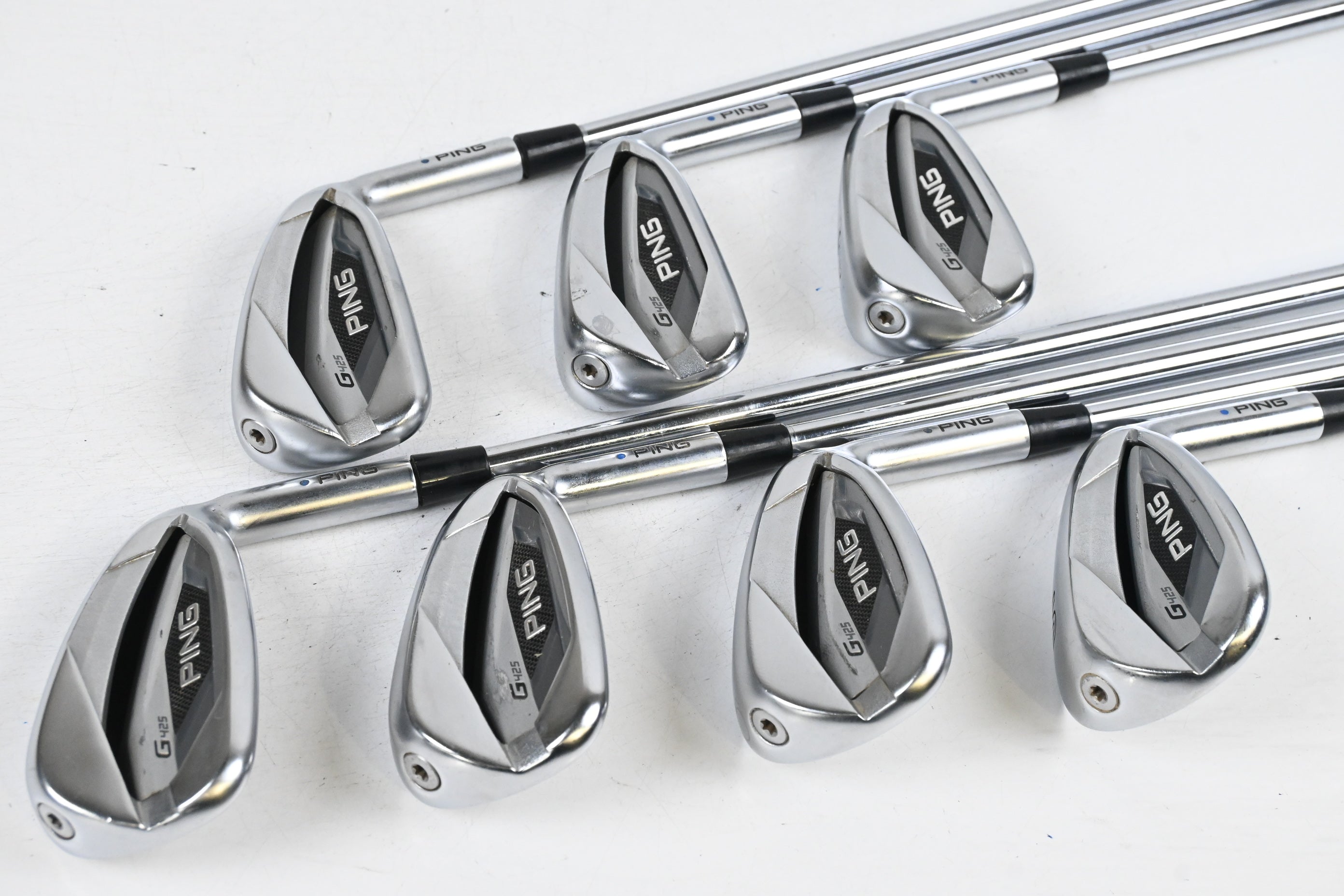 Ping G425 Irons / 5-PW+SW / Blue Dot / Regular Flex Dynamic Gold R300 Shafts