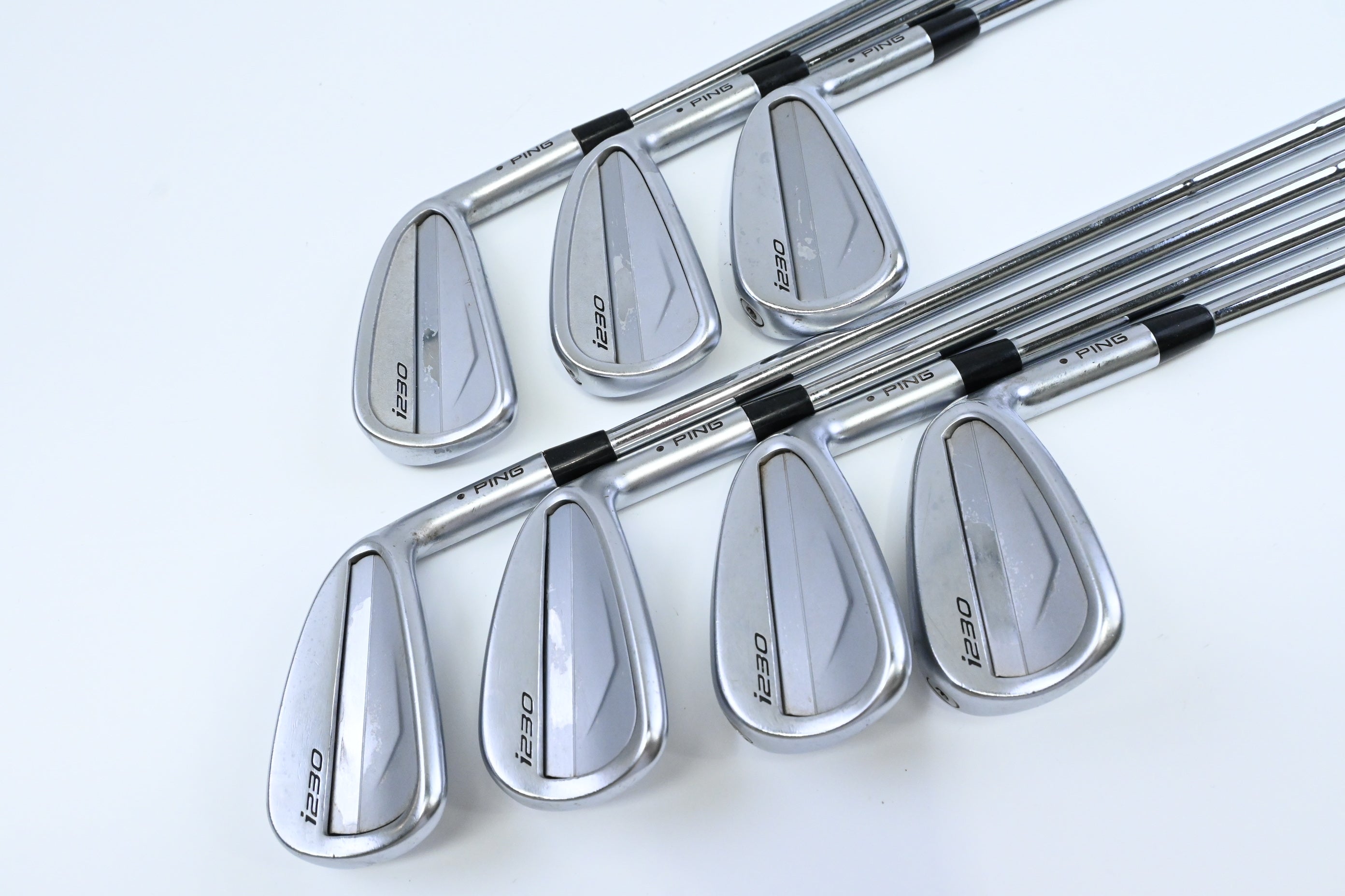 Ping i230 Irons / 4-PW / Black Dot / Stiff Flex Dynamic Gold S400 Shafts