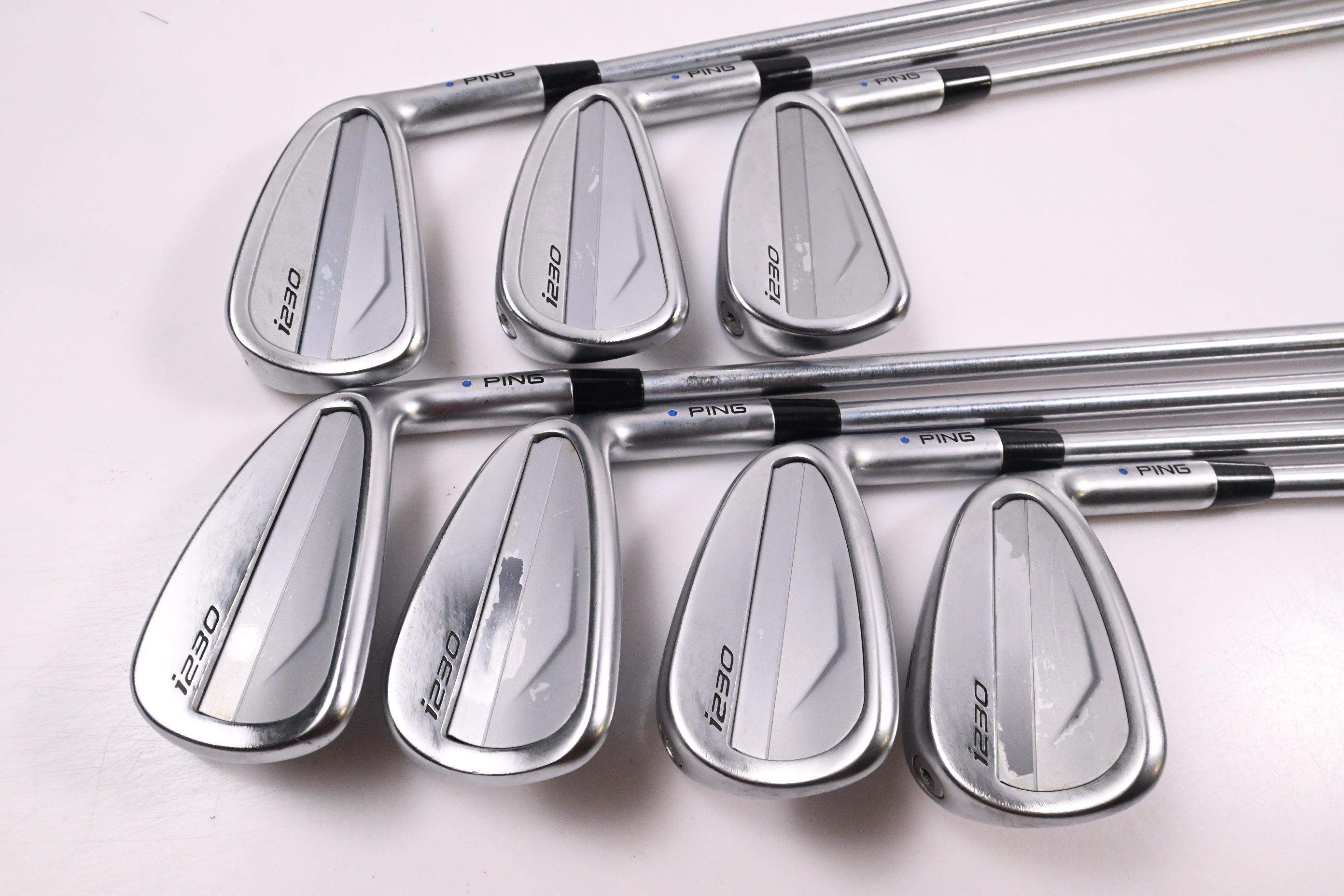 Ping i230 Irons / 4-PW / Blue Dot / Stiff Flex Project X LS 120 Shafts