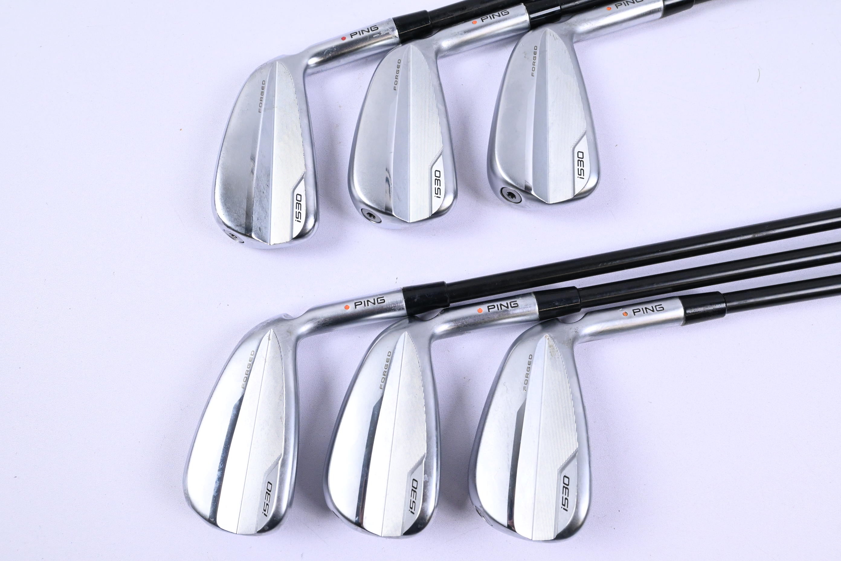 Ping i530 Irons / 5-PW / Orange Dot / Regular Flex Elevate Tour Shafts