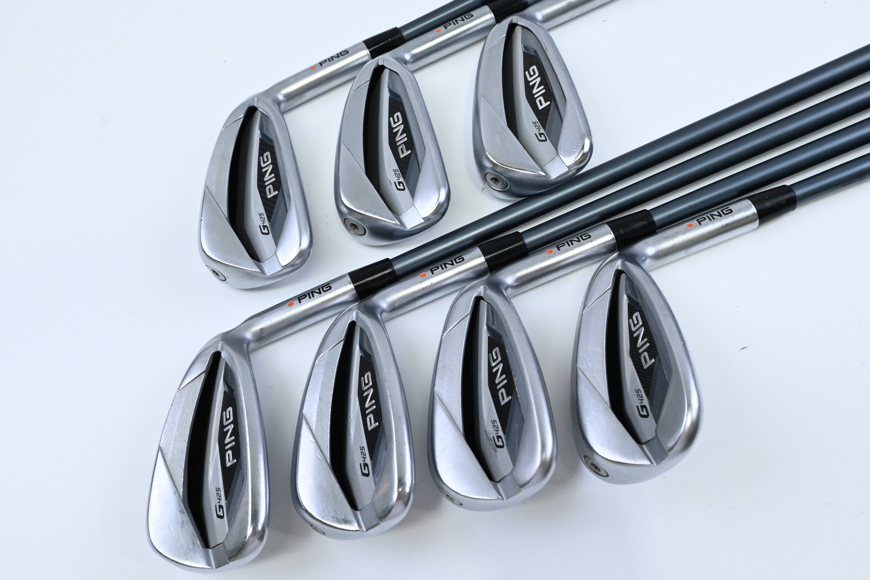 Ping G425 Irons / 5-PW+SW / Orange Dot / Regular Flex Ping Alta CB Slate Shafts