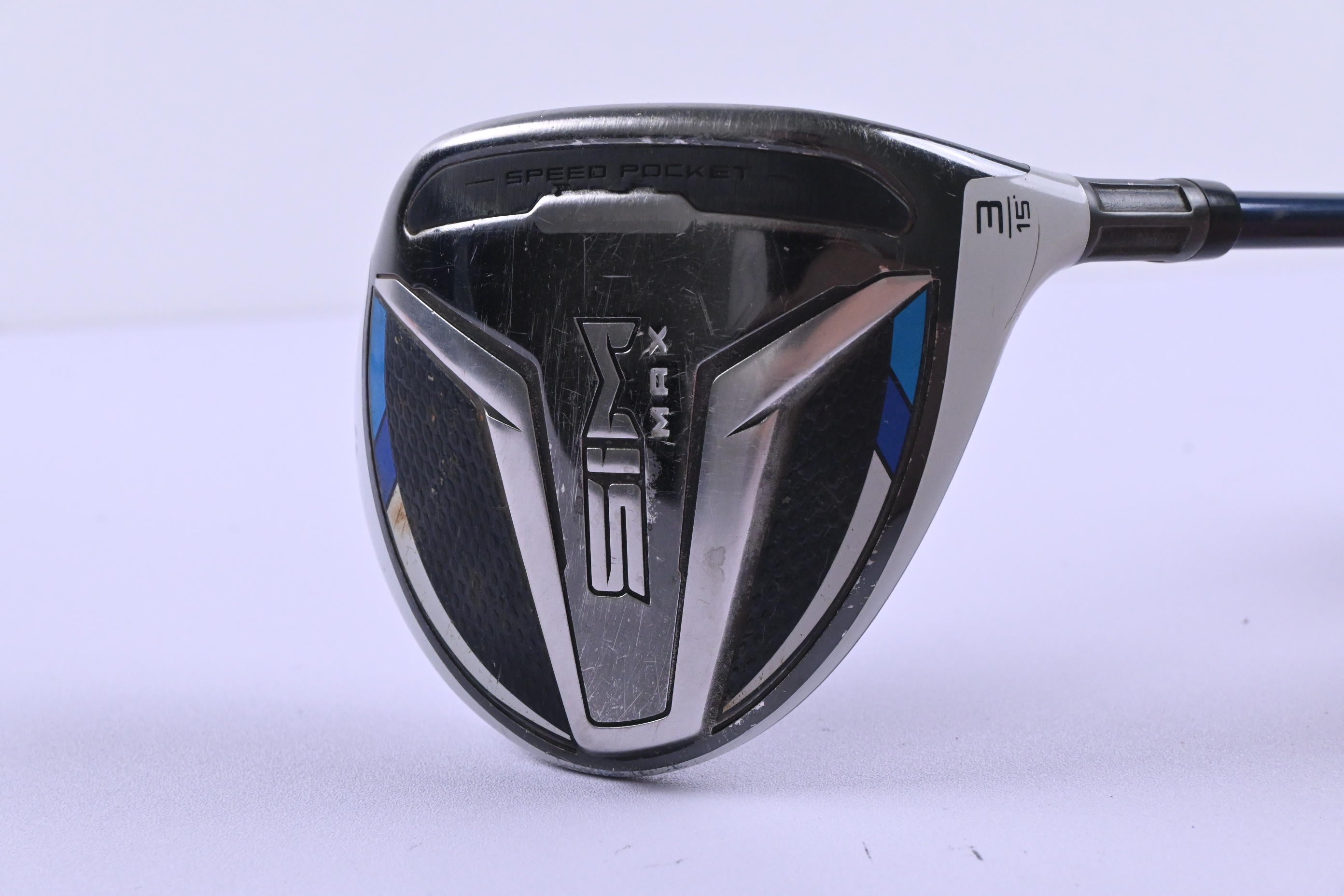 Taylormade SIM Max #3 Wood / 15 Degree / Stiff Flex Fujikura Ventus Blue 6 Shaft