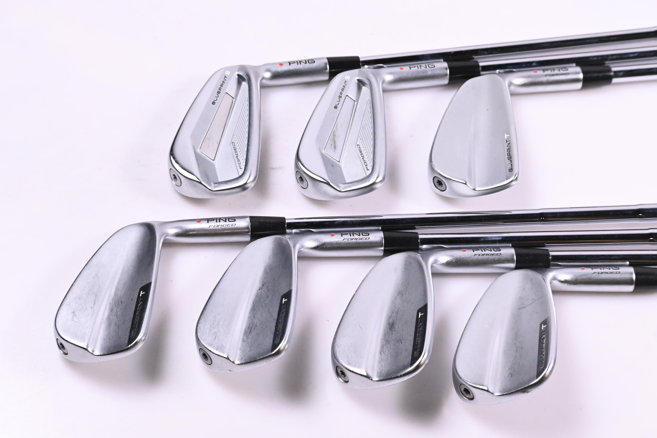Ping Blueprint S/T Combo Irons / 4-PW / Red Dot / Stiff Flex Dynamic Gold Mid
