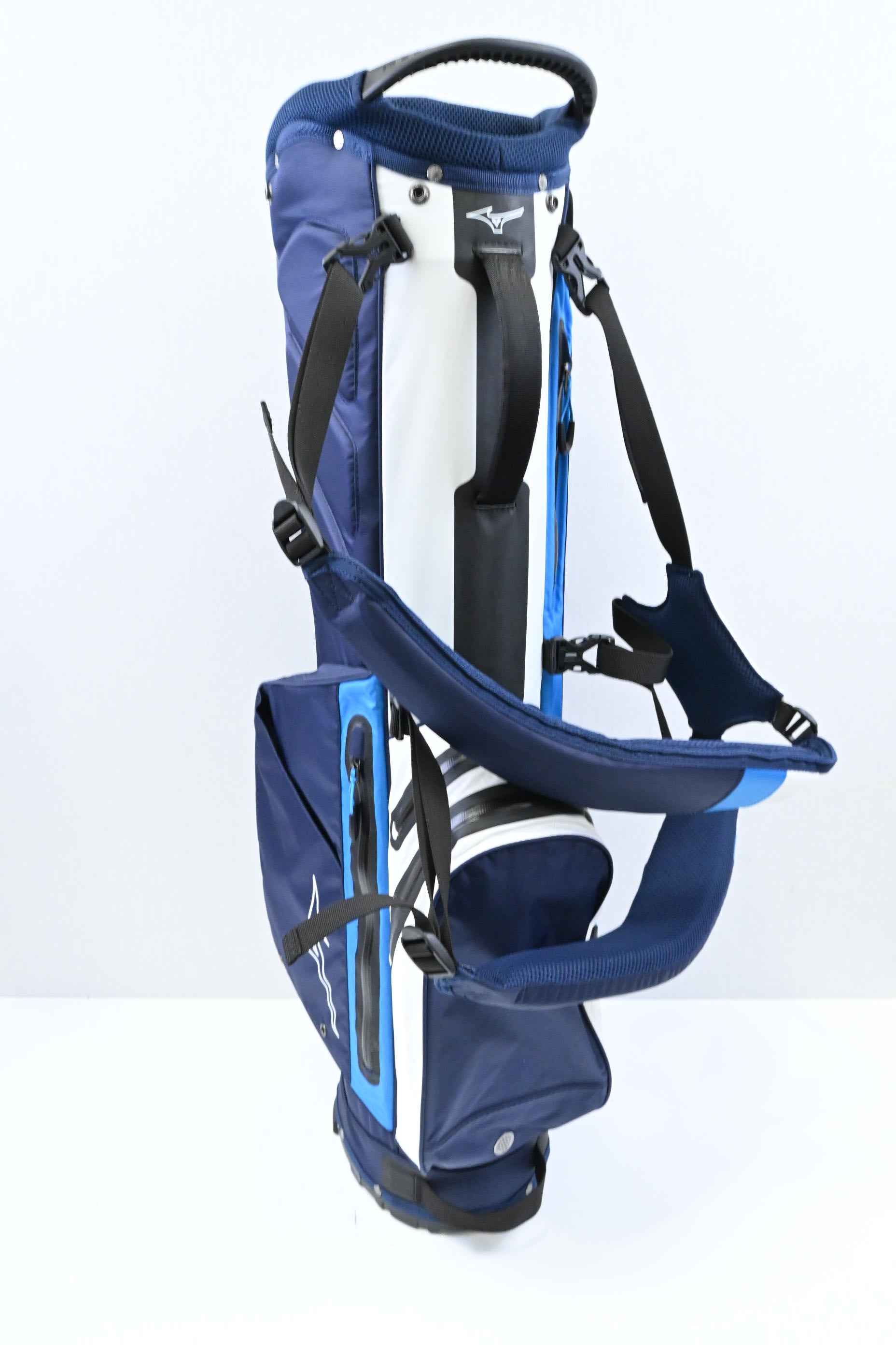 Mizuno BR-DRI Stand Bag / 4-Way / Navy, White, Blue