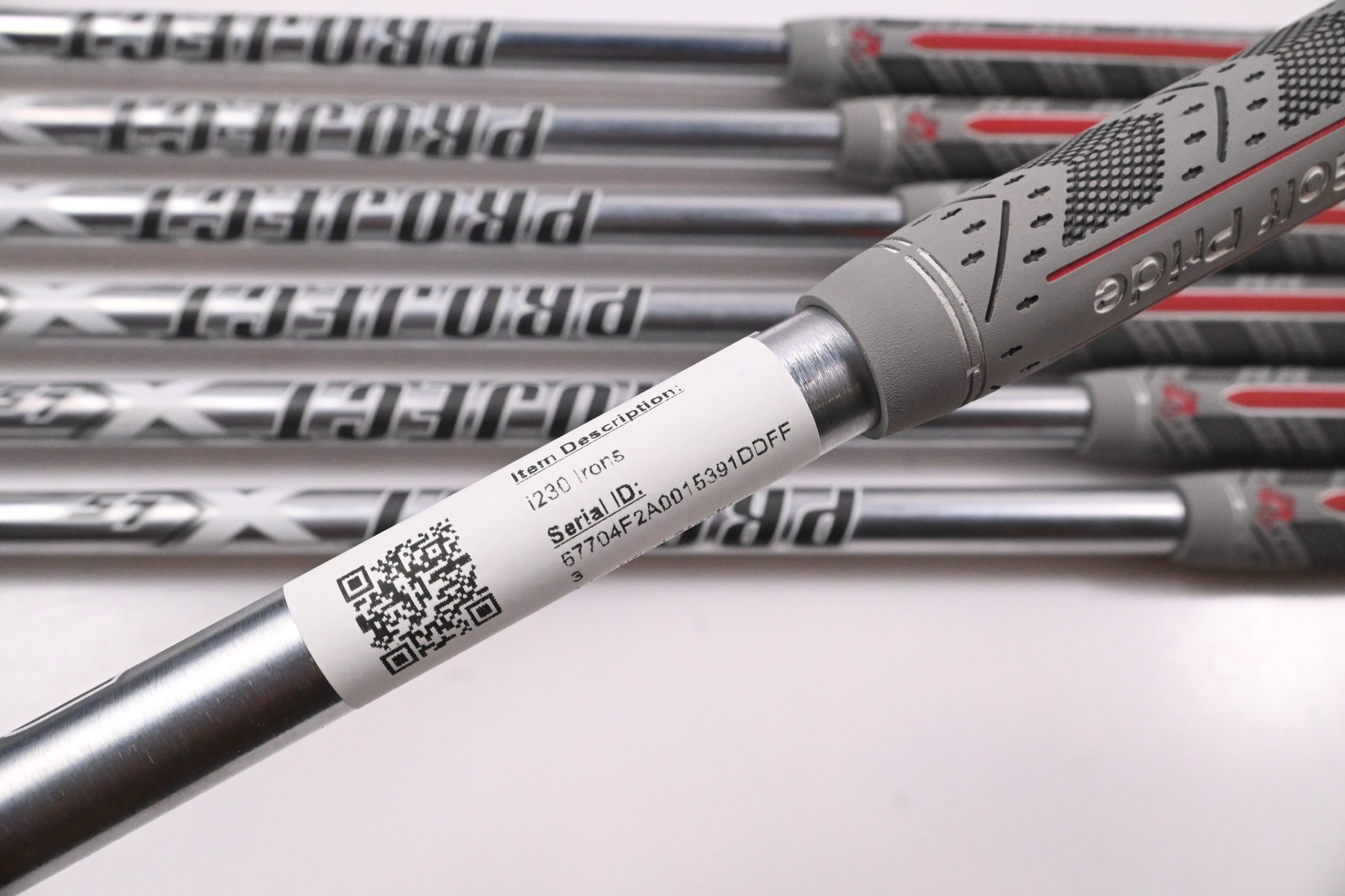 Ping i230 Irons / 4-PW / Blue Dot / Stiff Flex Project X LS 120 Shafts