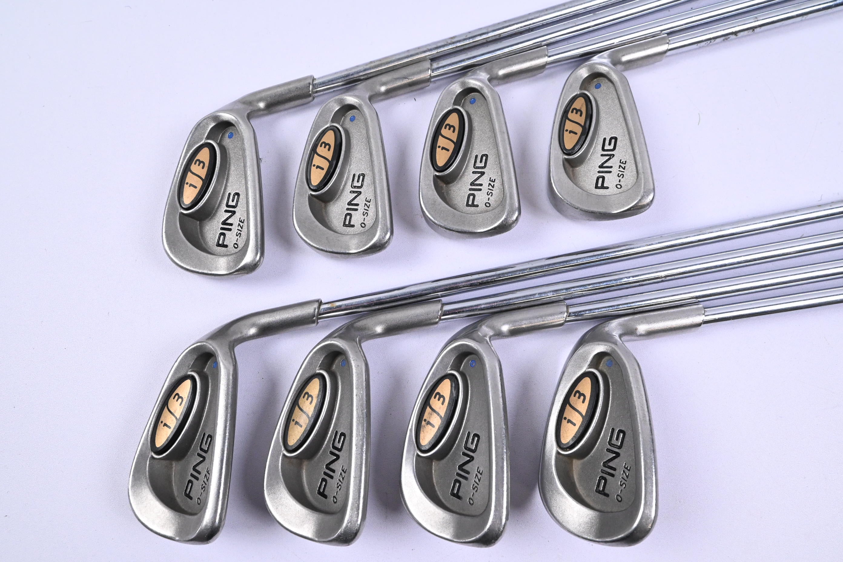 Ping i3 O-Size Irons / 4-PW+SW / Blue Dot / Regular Flex Ping JZ Shafts