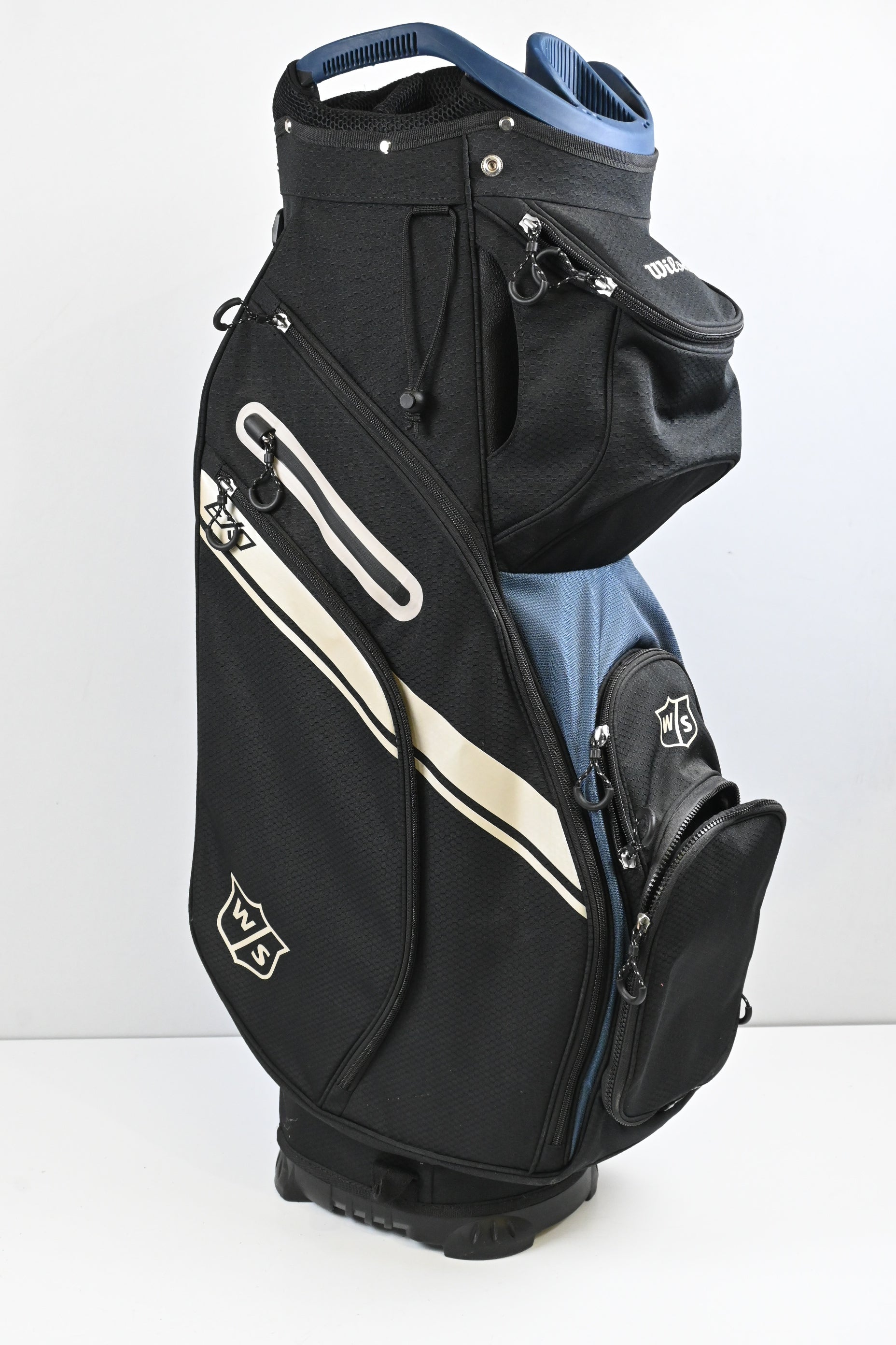 Wilson EXO Cart Bag / 14-Way Divider / Black, Blue & White