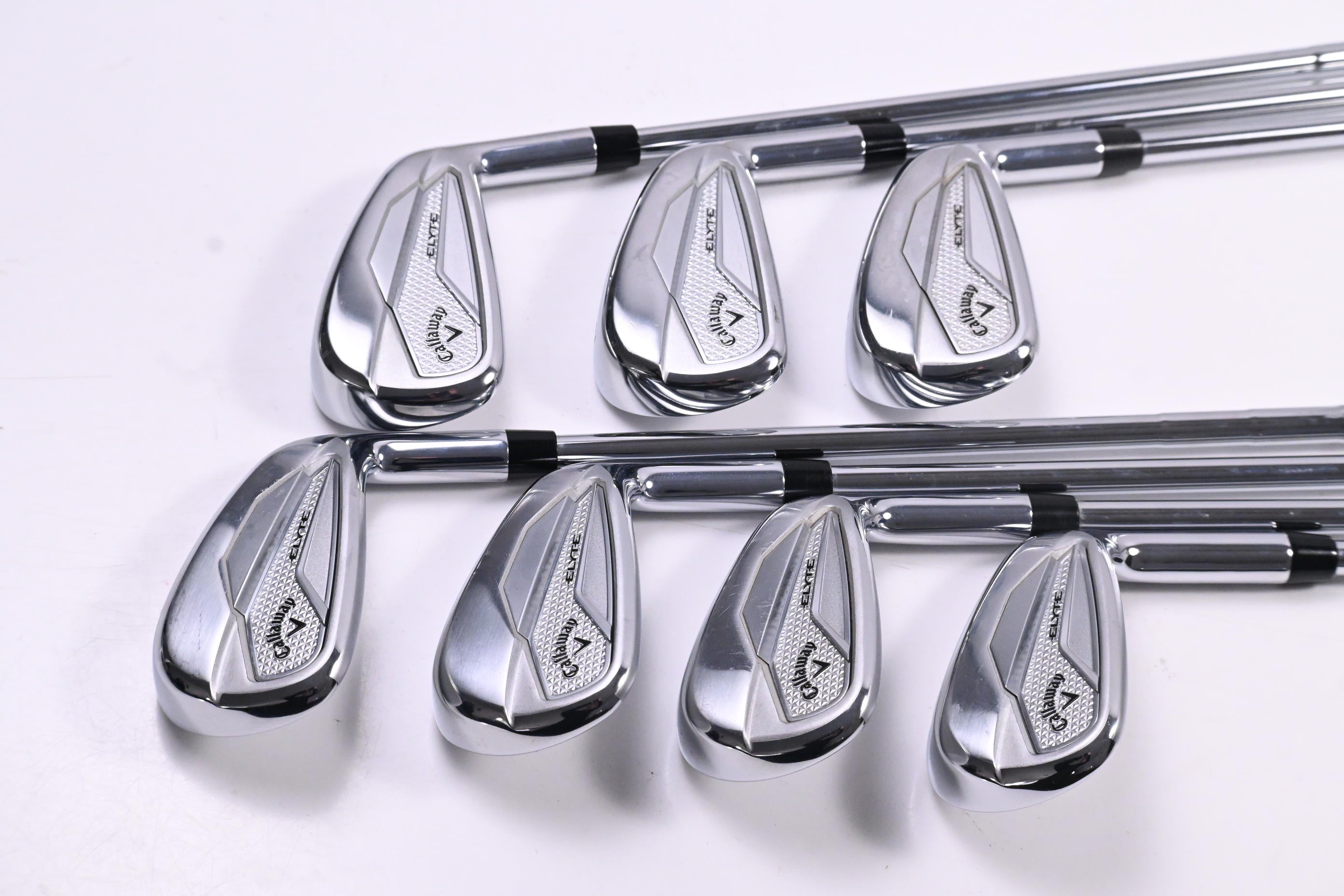 Callaway Elyte Irons / 5-PW+AW / Stiff Flex True Temper Vector 90 Shafts