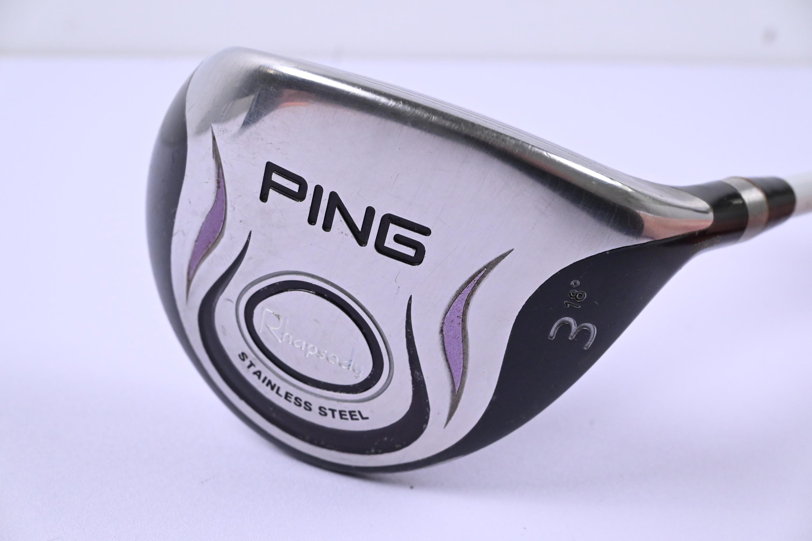 Ladies Ping Rhapsody #3 Wood / 18 Degree / Ladies Flex Ping ULT 129 F Shaft