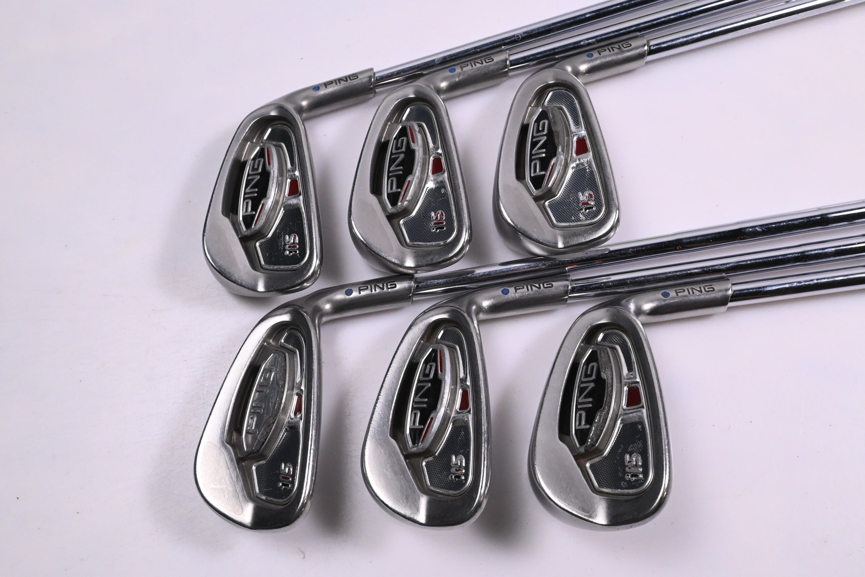 Ping i15 Irons / 5-PW / Blue Dot / Stiff Flex Ping Z-Z65 Shafts
