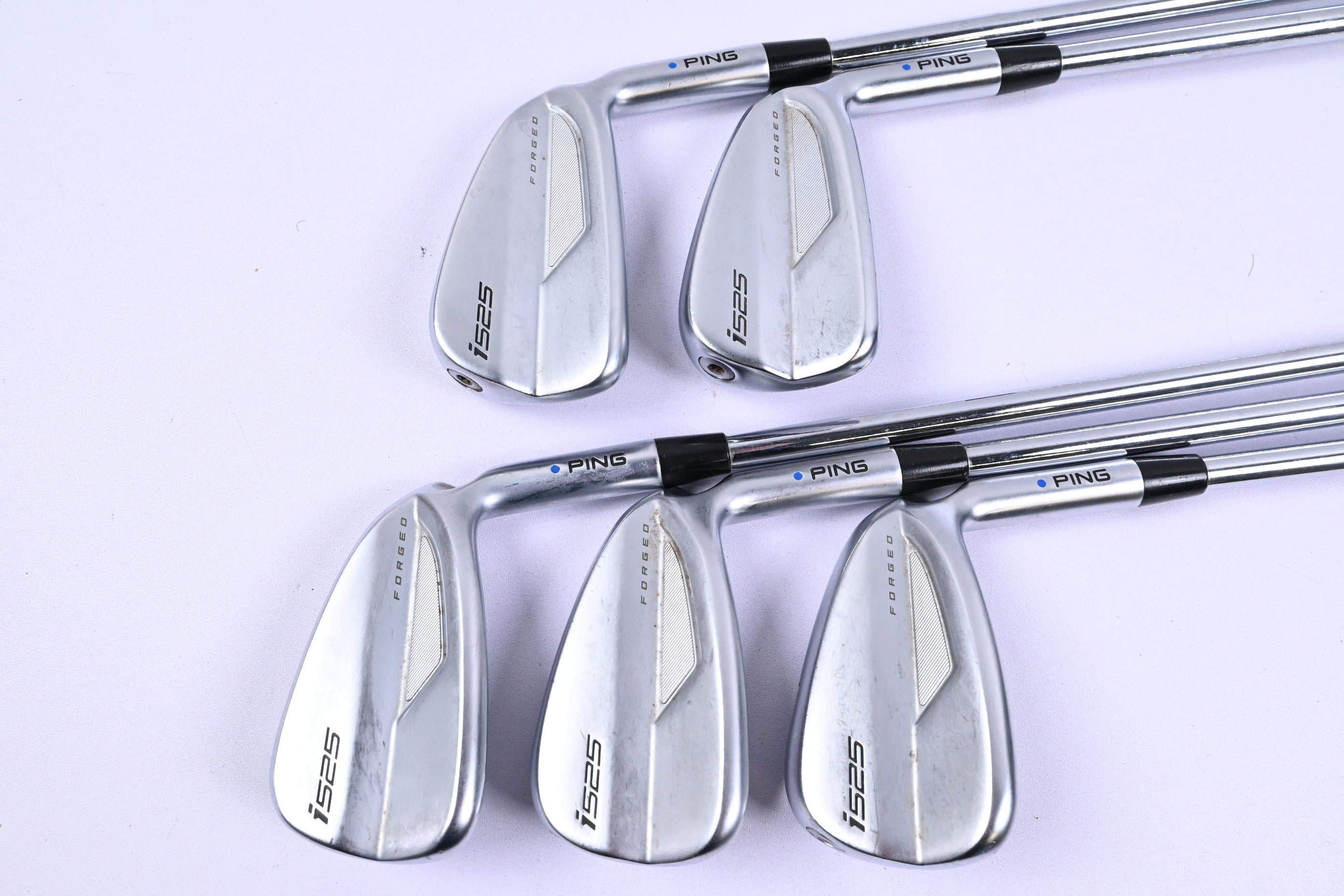 Ping i525 Irons / 6-PW / Blue Dot / Regular Flex Ping AWT 2.0 Shafts