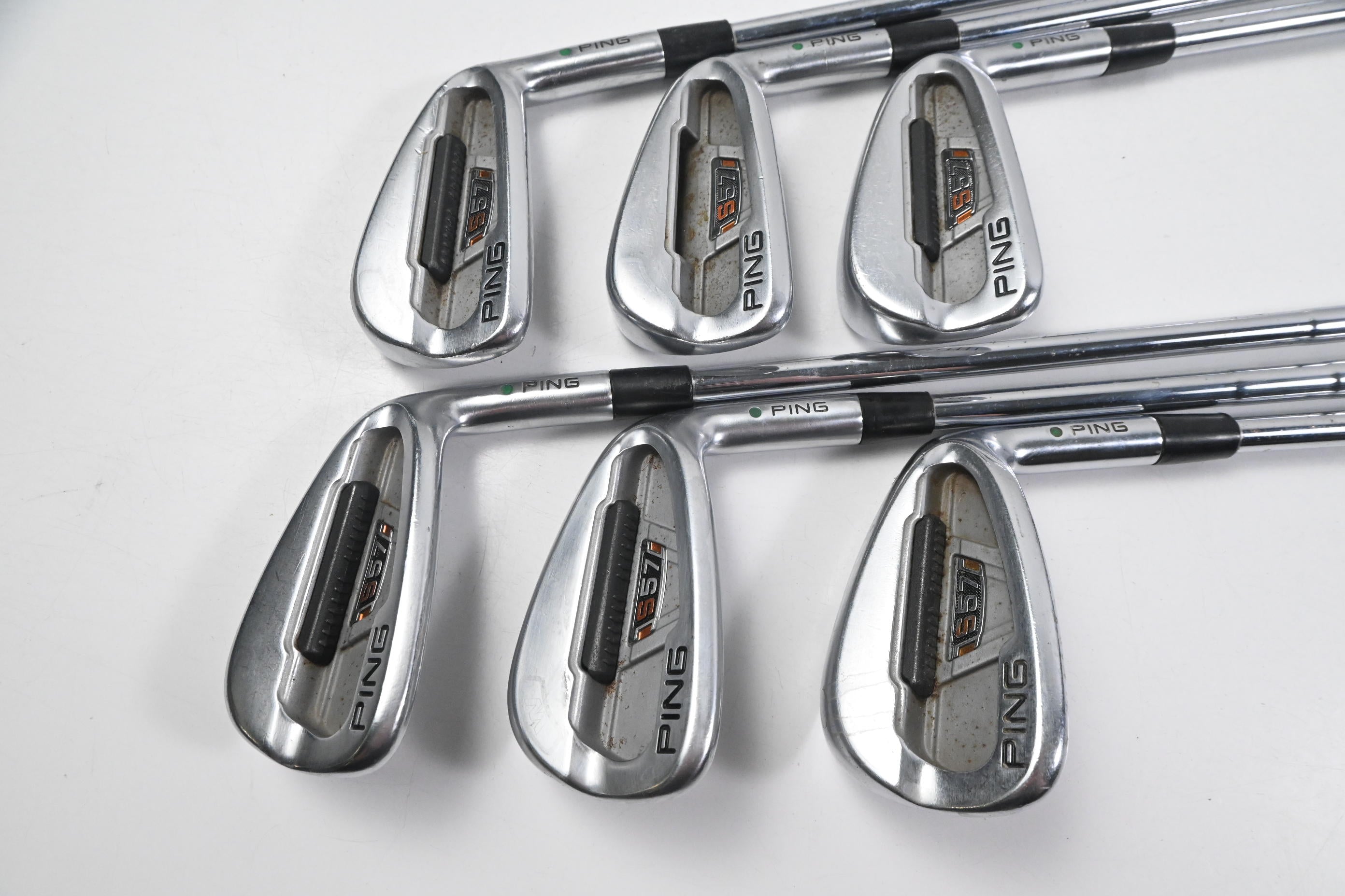 Ping S57 Irons / 5-PW / Green Dot / Regular Flex Ping CFS Shafts